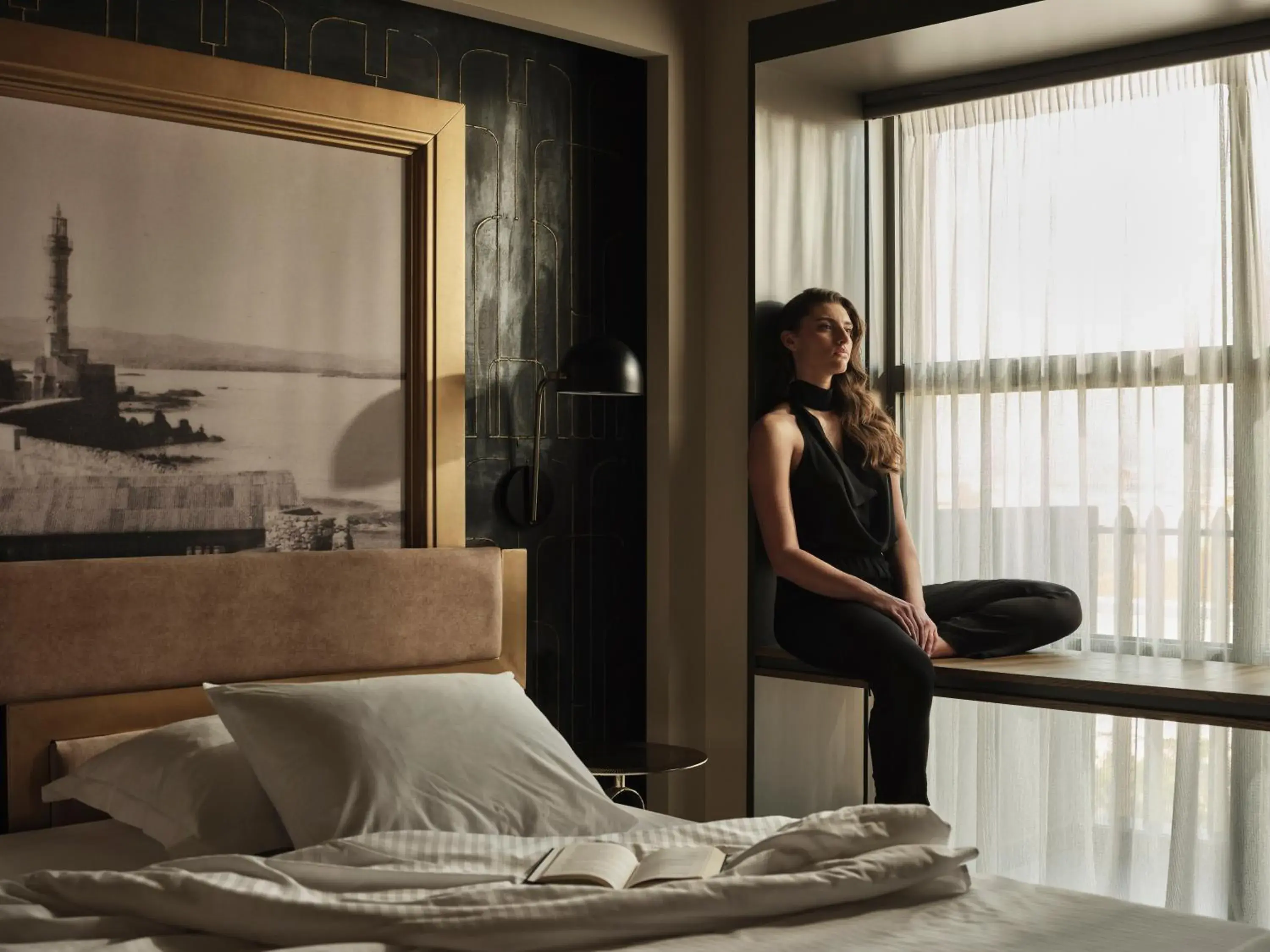 Seating area, Bed in The Chania Hotel Crete, Vignette Collection Seating area, Bed in The Chania Hotel Crete, Vignette Collection