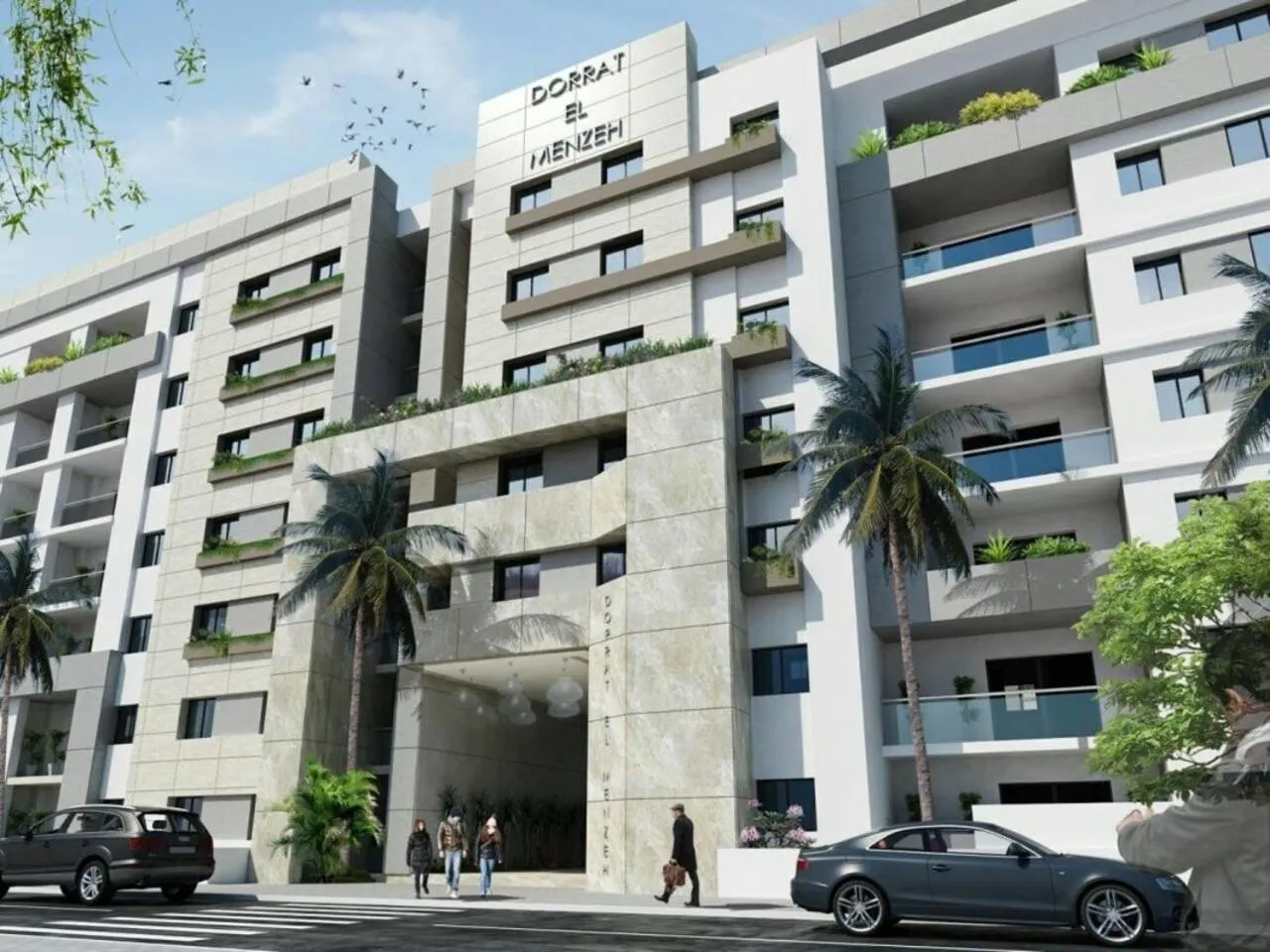 Property building in Charming 1-Bed Apartment in Tunis close to centre