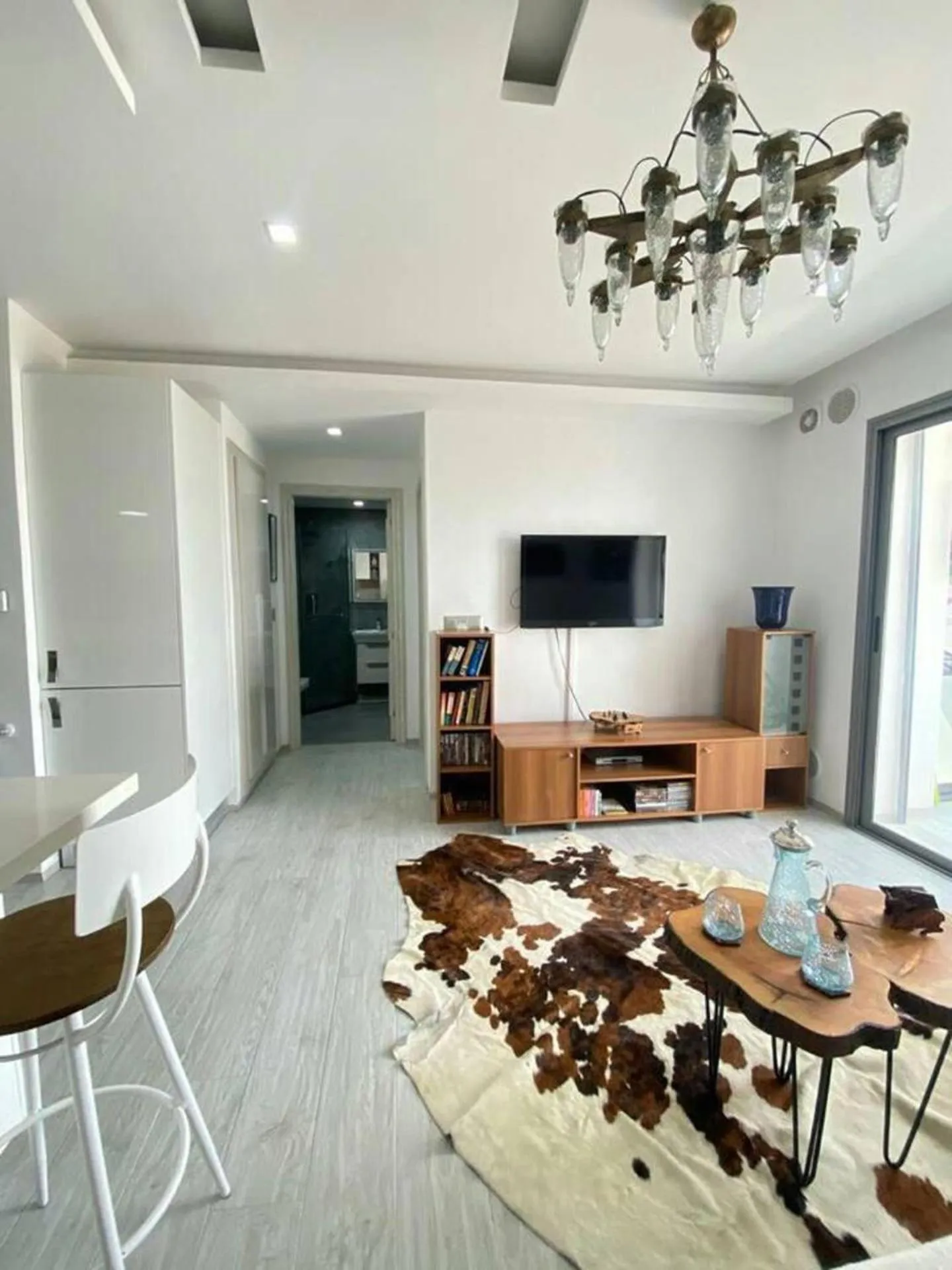 Living room in Charming 1-Bed Apartment in Tunis close to centre