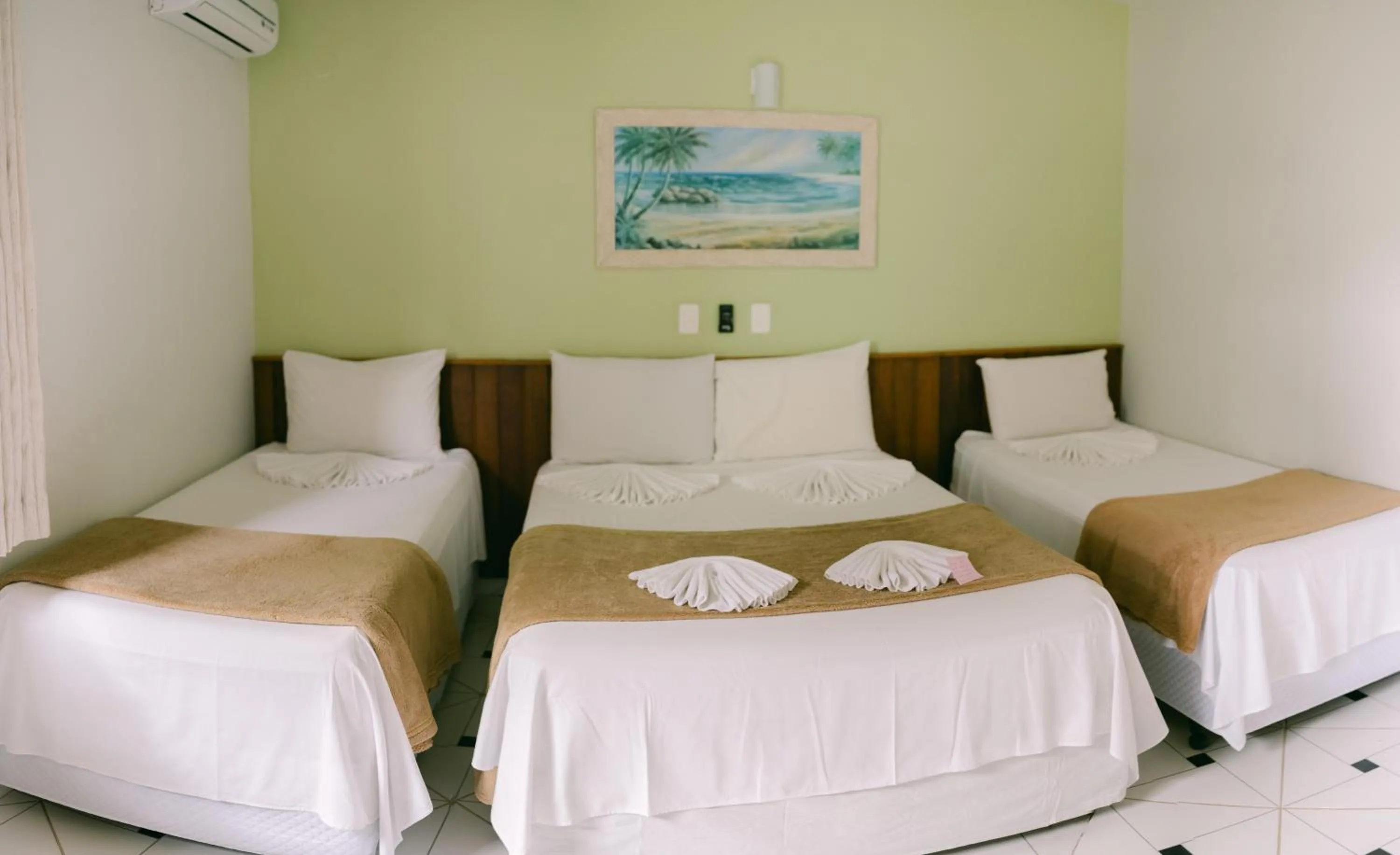 Bed in Hotel Kiribati Maresias