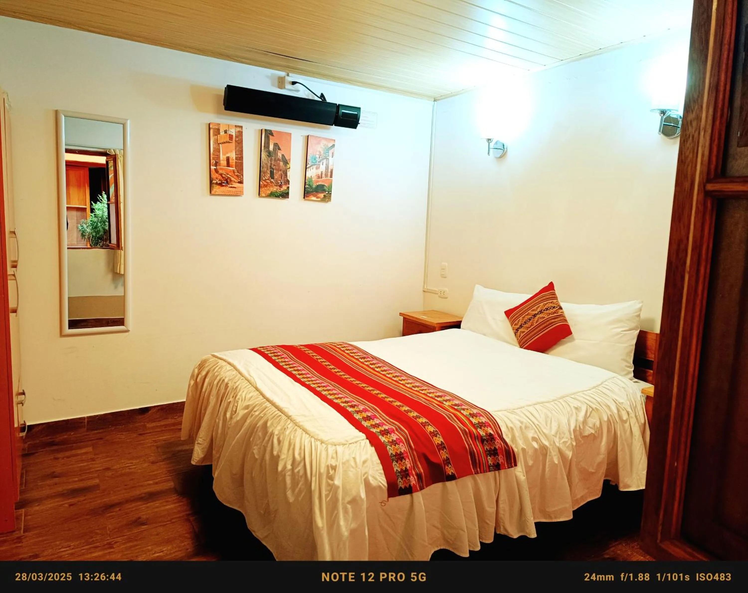 Decorative detail, Bed in La Posada del Viajero