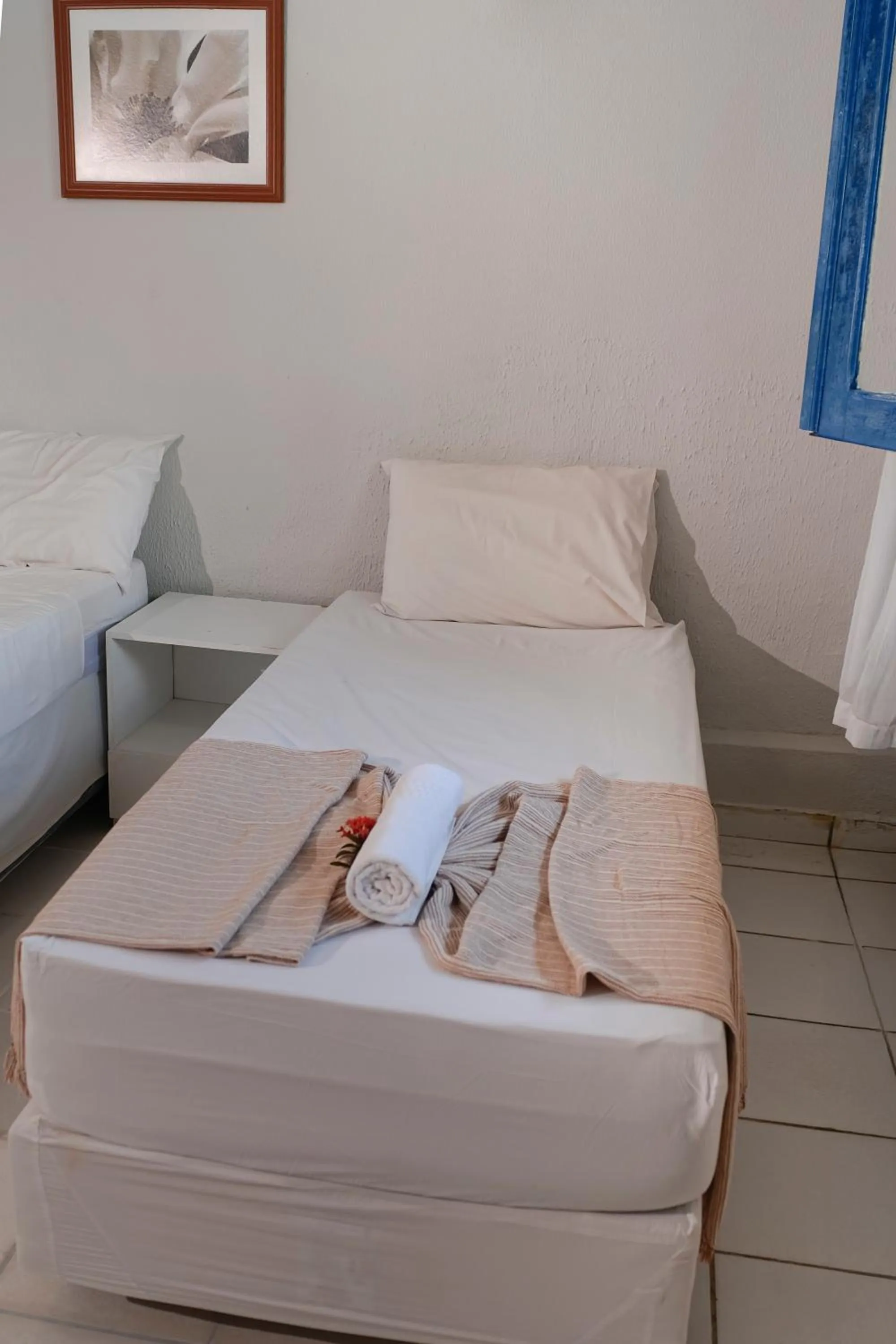 Bed in Pousada Hippopotamus Jeri