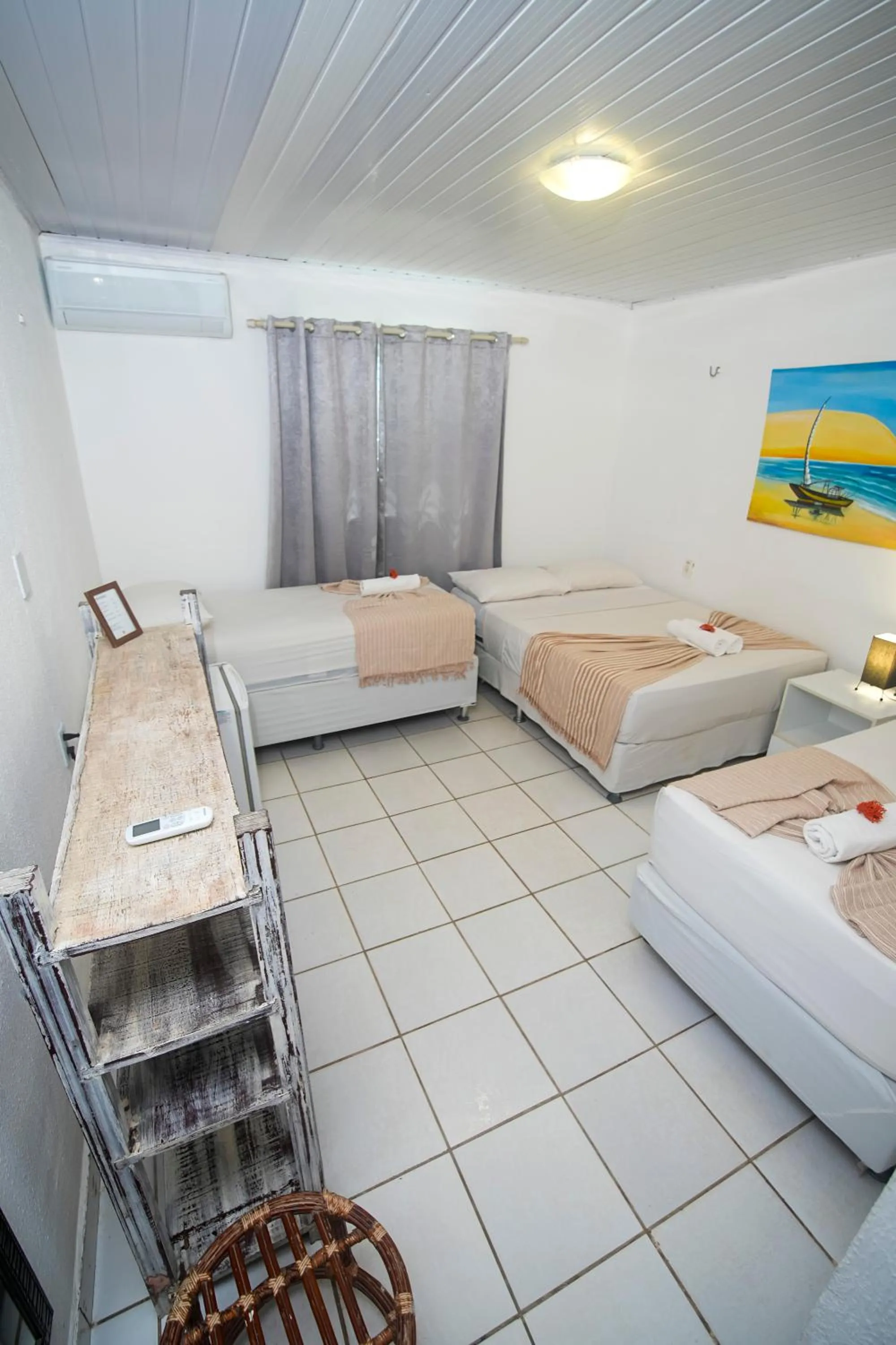 Bed in Pousada Hippopotamus Jeri