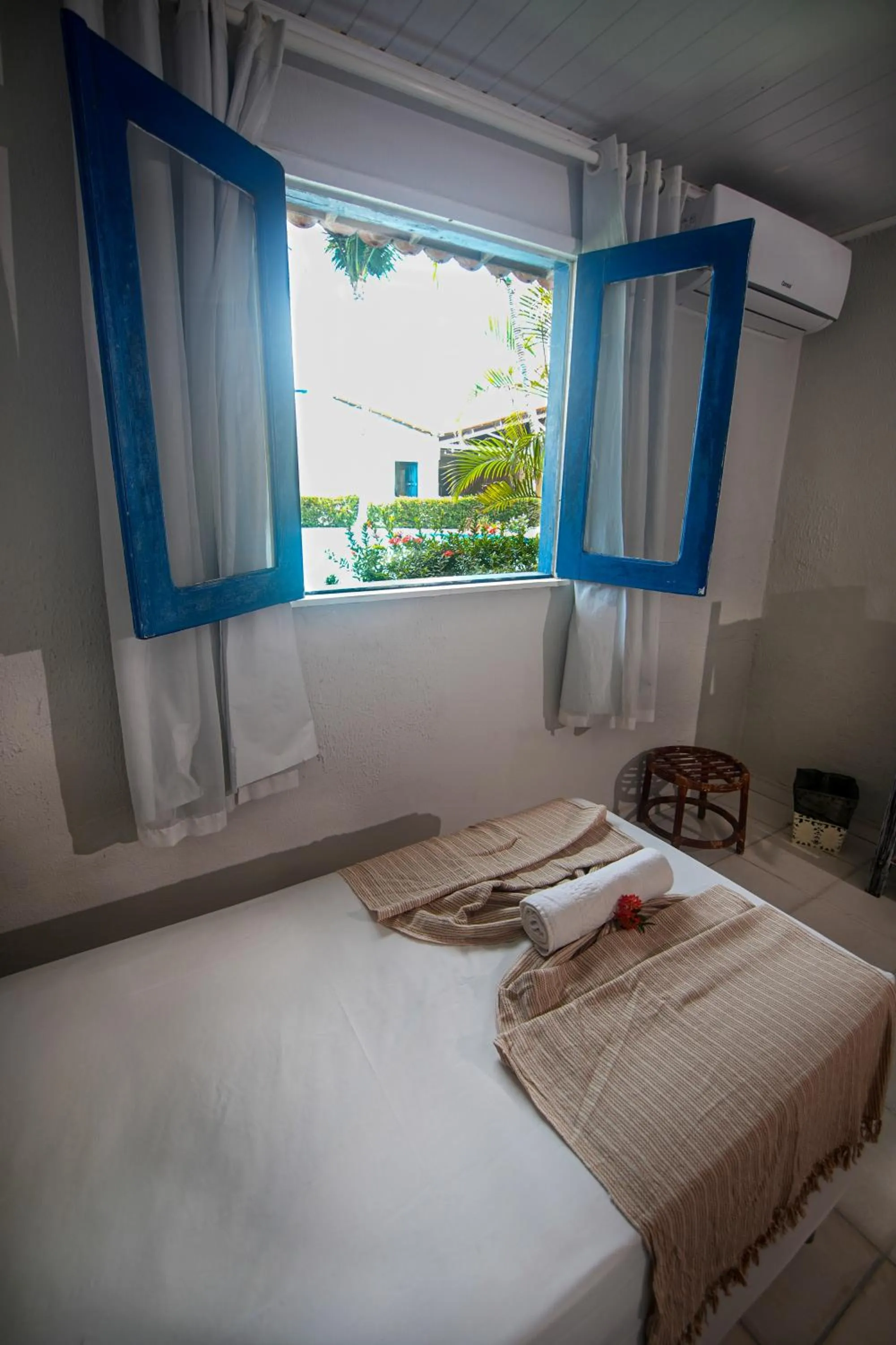 Bed in Pousada Hippopotamus Jeri