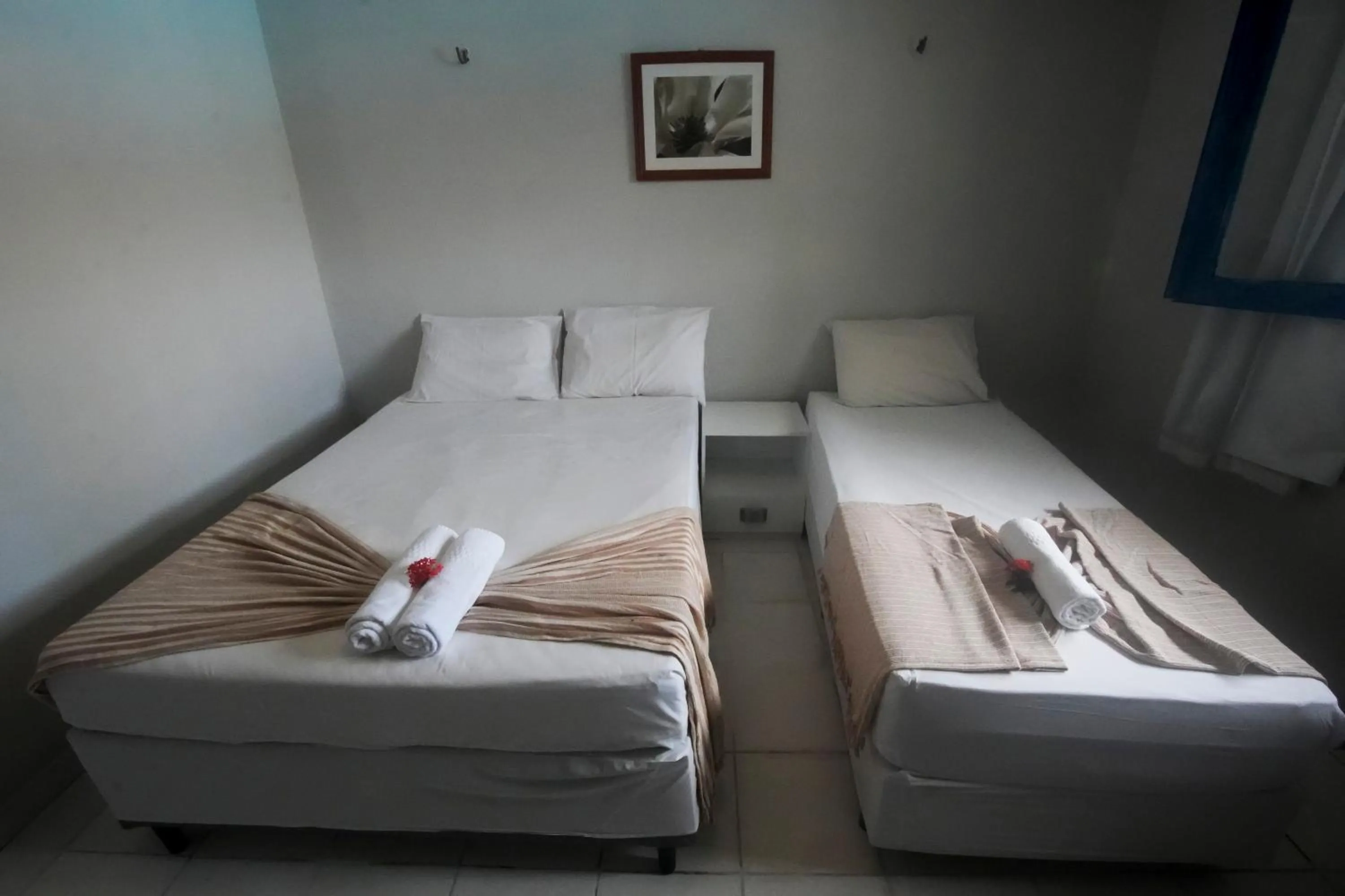 Bed in Pousada Hippopotamus Jeri