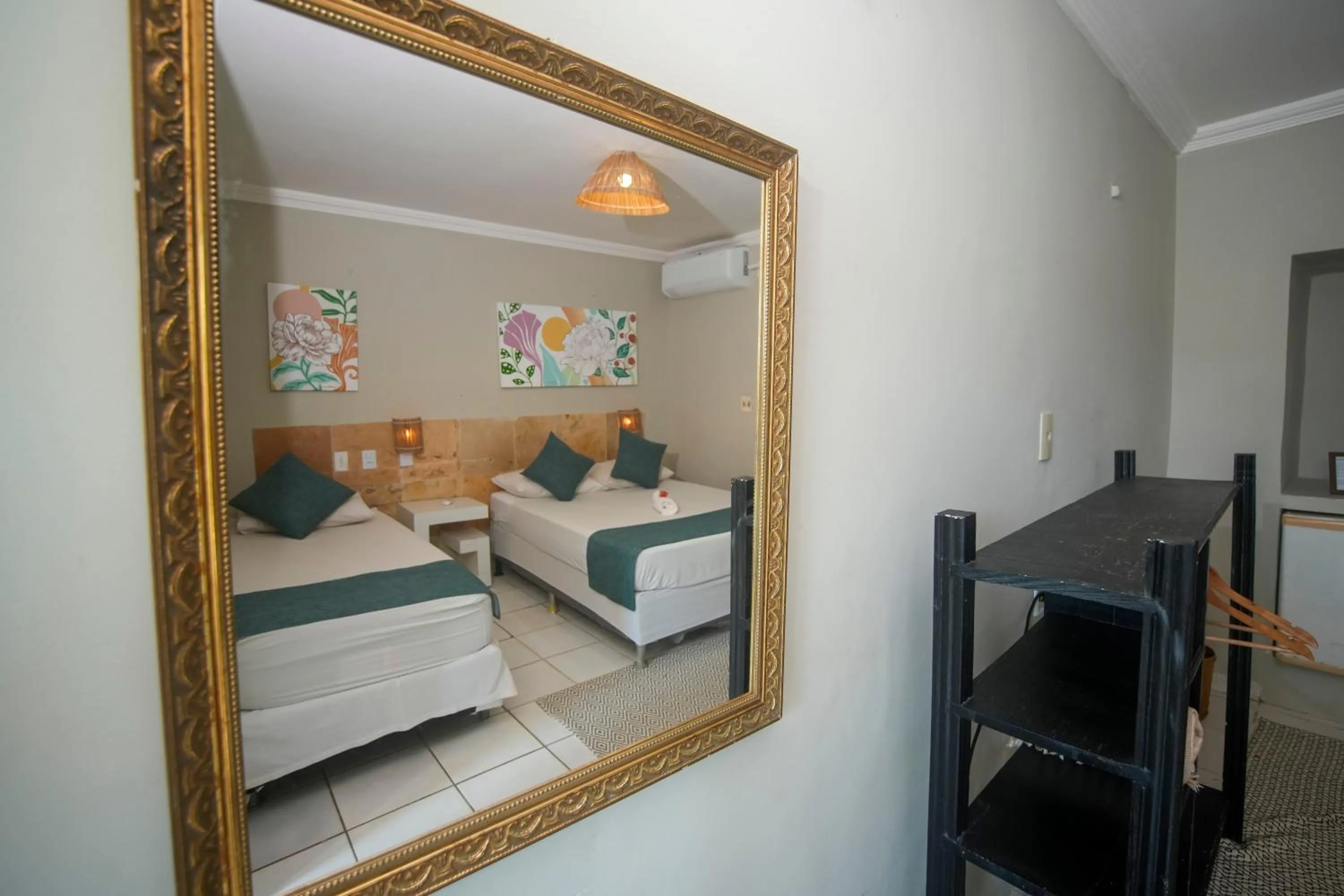 Bed in Pousada Hippopotamus Jeri