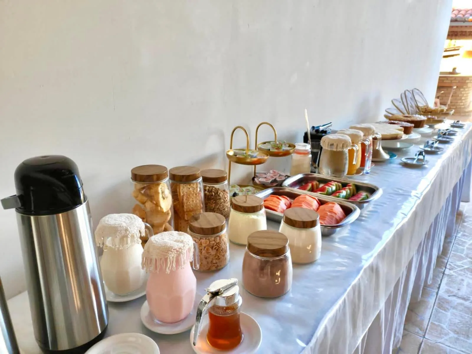 Breakfast in Pousada Hippopotamus Jeri