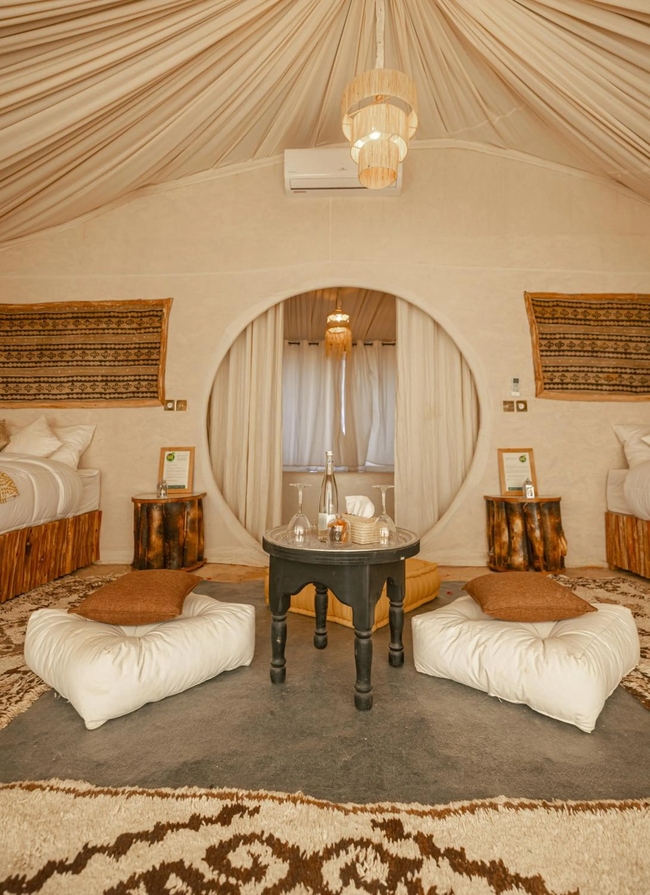 Seating area, Bed in Imperial Glory Lodges