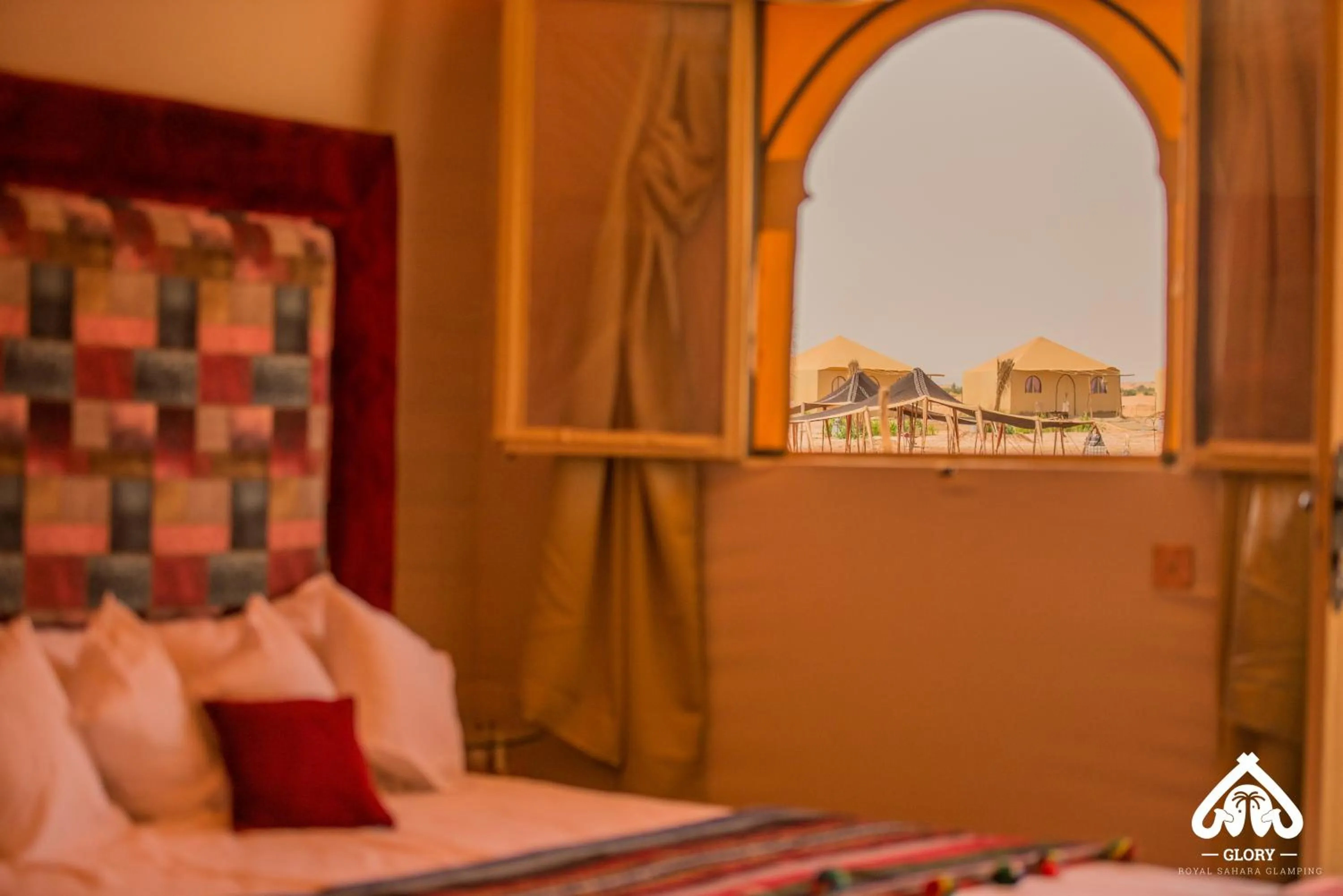 View (from property/room), Bed in Imperial Glory Lodges