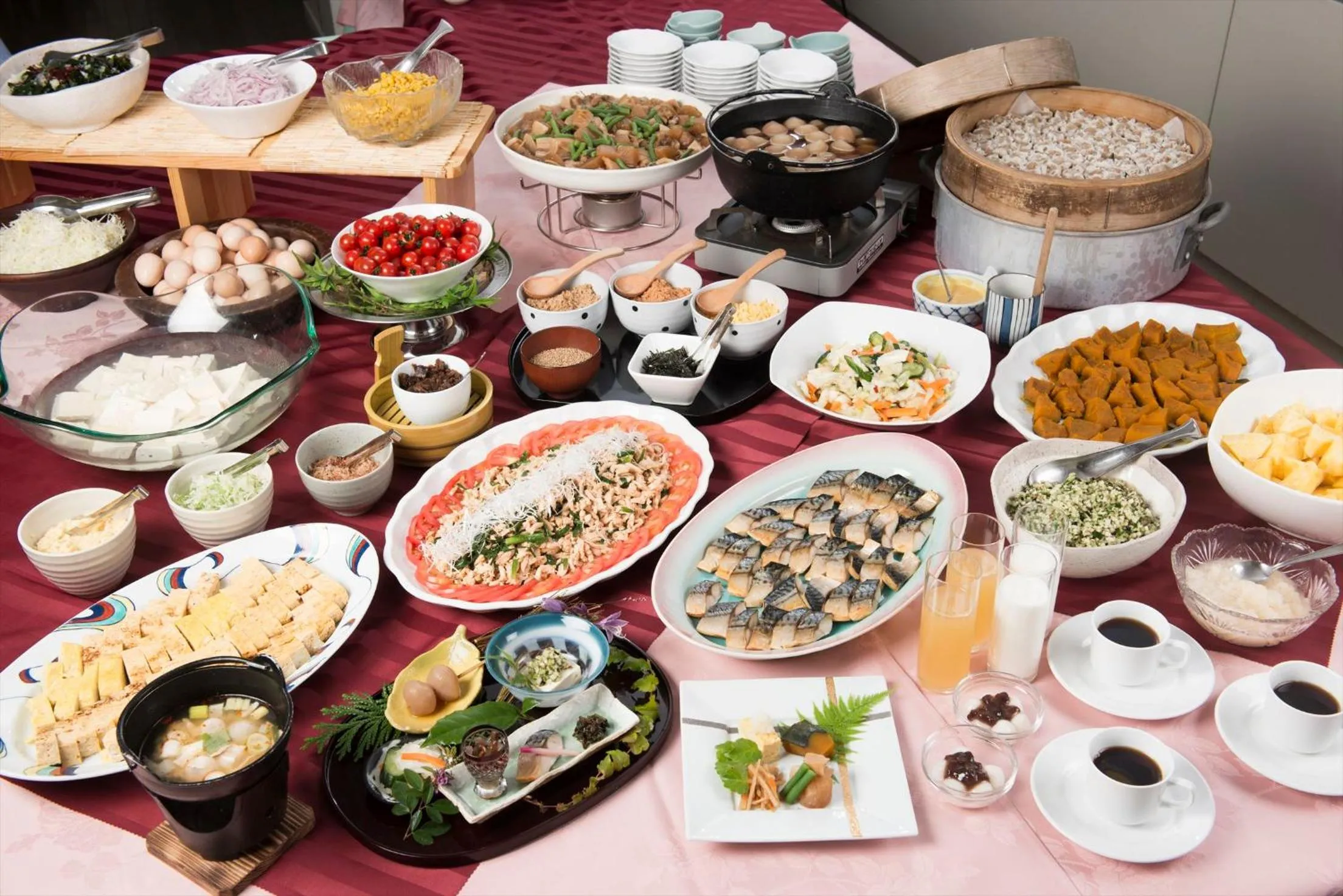 Breakfast in Takamiya Hotel Lucent