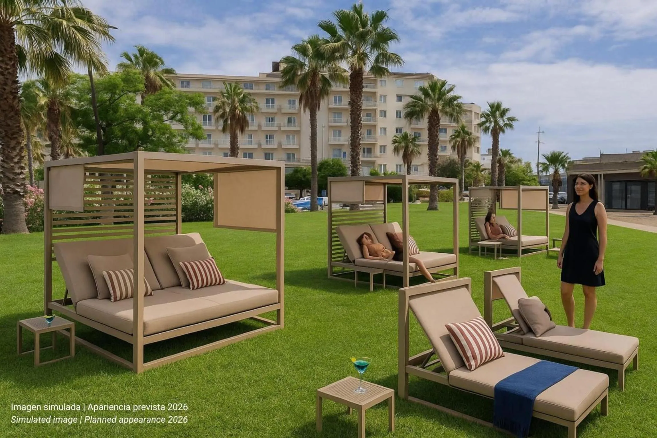 Garden in ALEGRIA El Mar 4 SUP