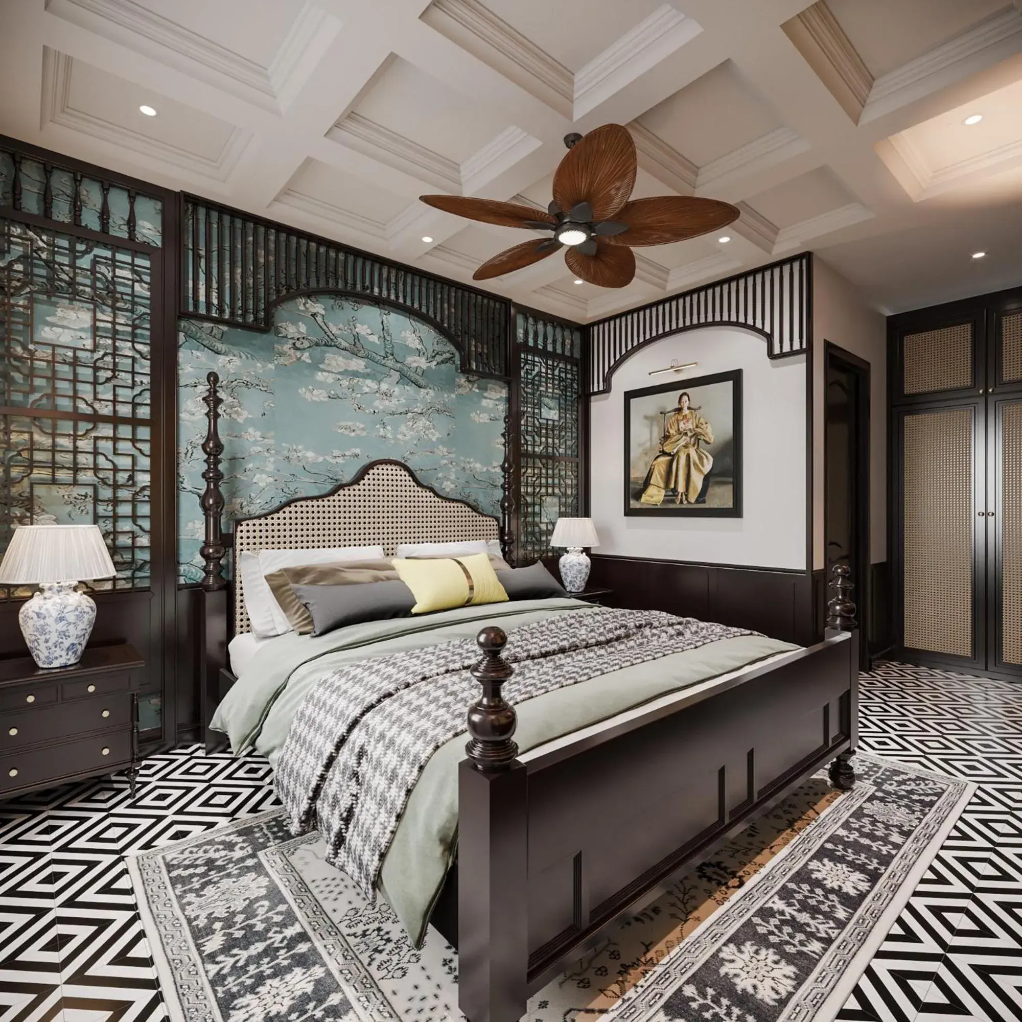 Bed in Monaco Hotel Bed in Monaco Hotel