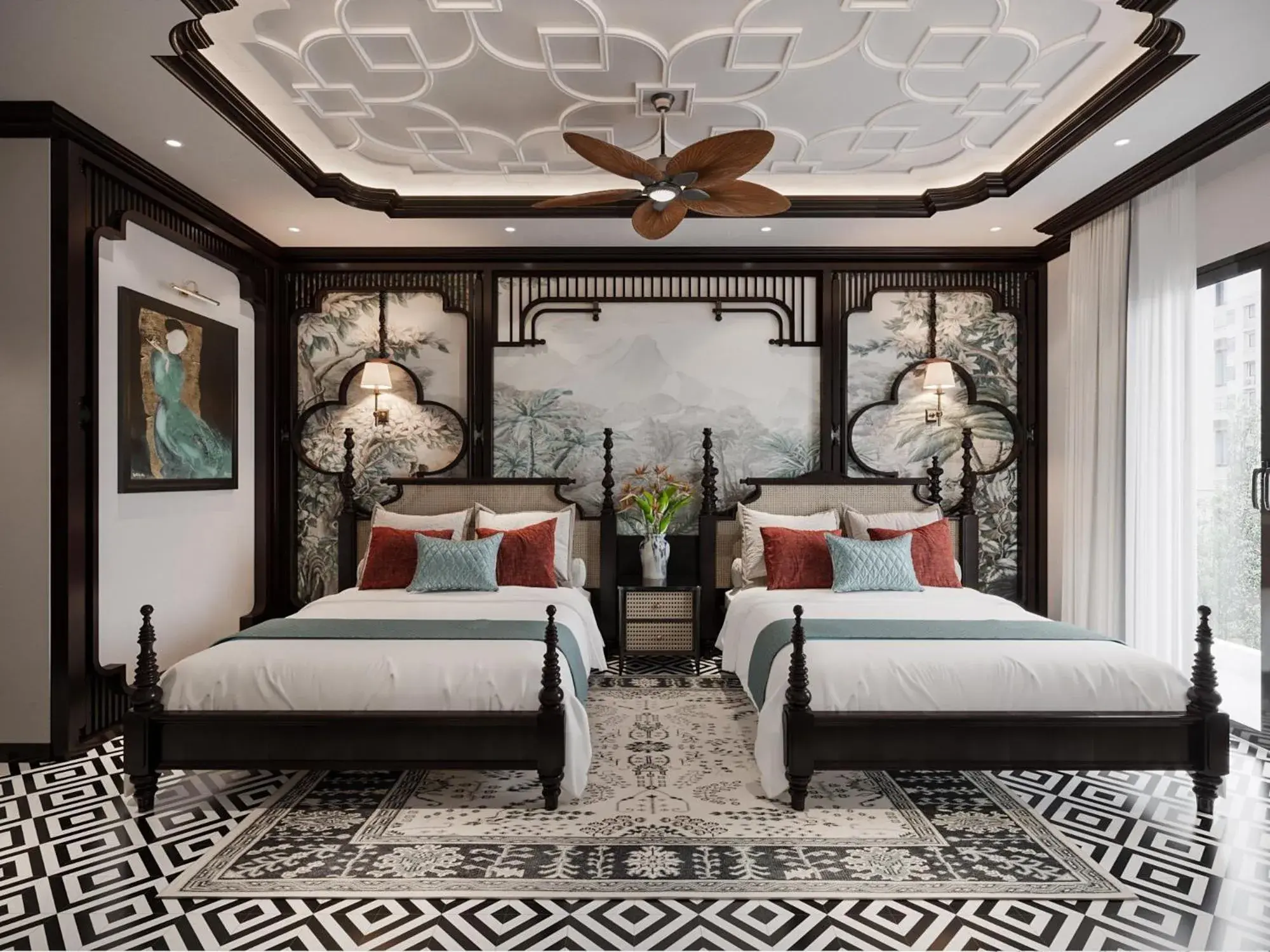 Bed in Monaco Hotel Bed in Monaco Hotel