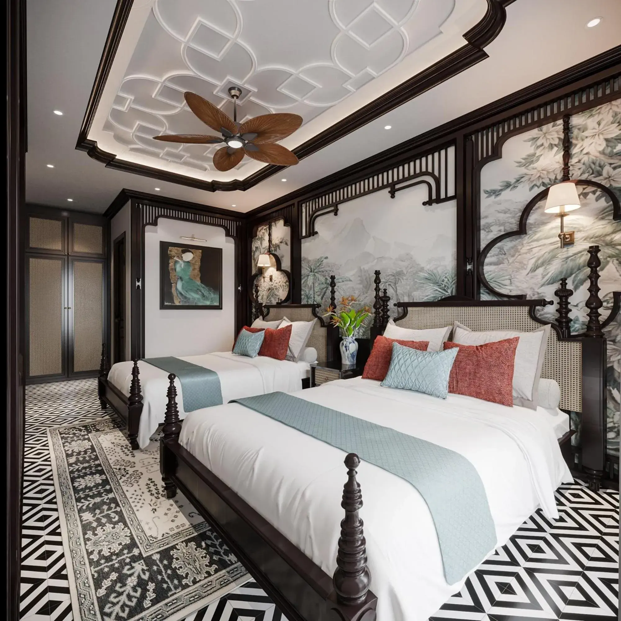 Bed in Monaco Hotel Bed in Monaco Hotel