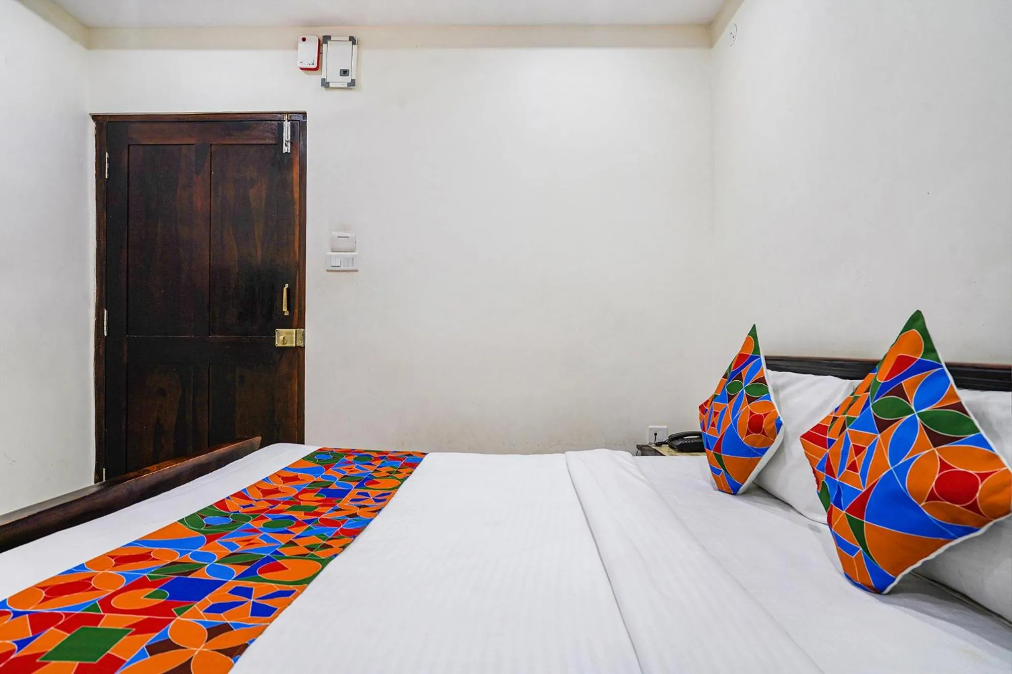 Bed in FabHotel Hamsa The Right Choice - Nr Lanco Hills, Manikonda