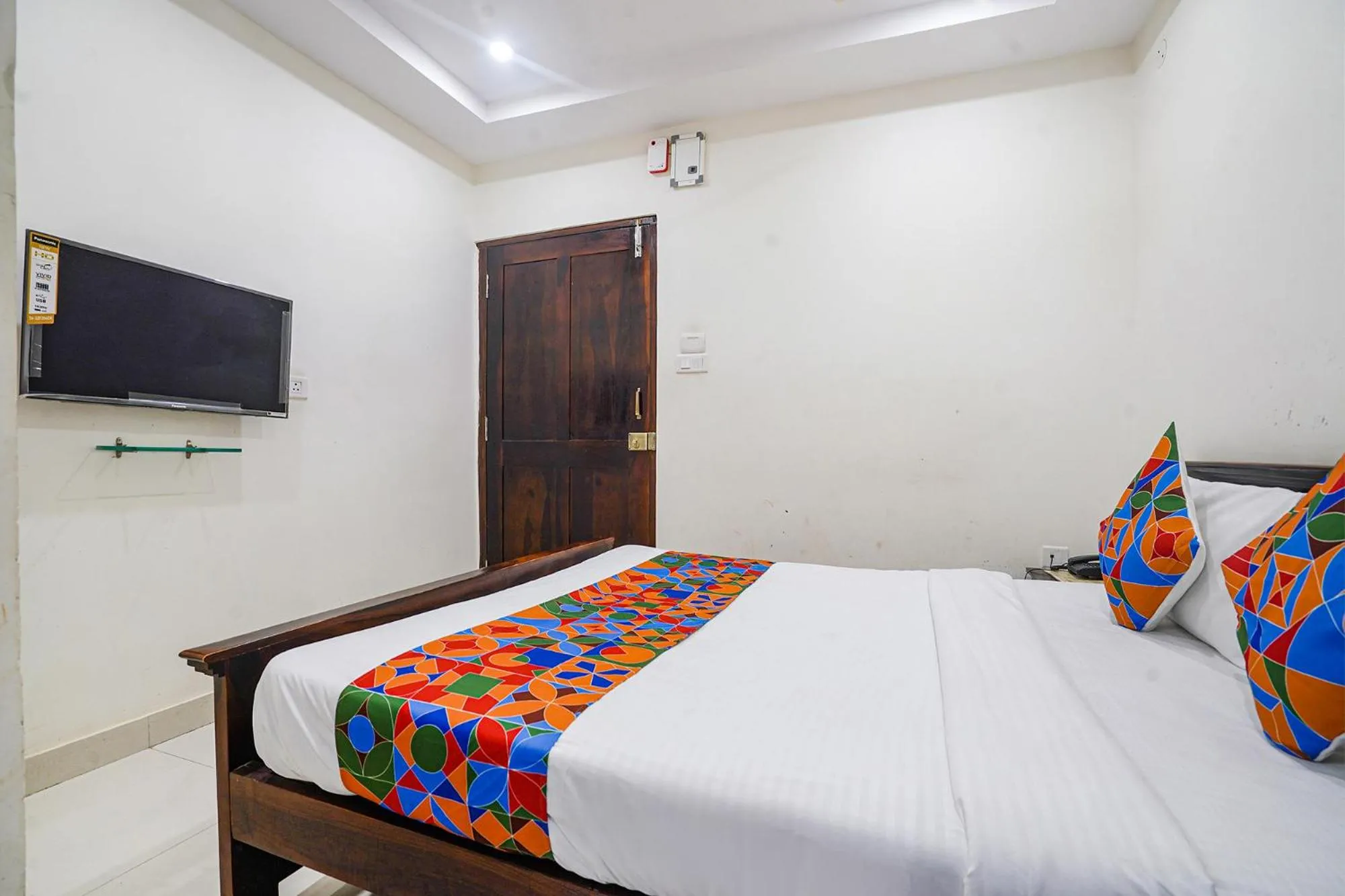 Bed in FabHotel Hamsa The Right Choice - Nr Lanco Hills, Manikonda