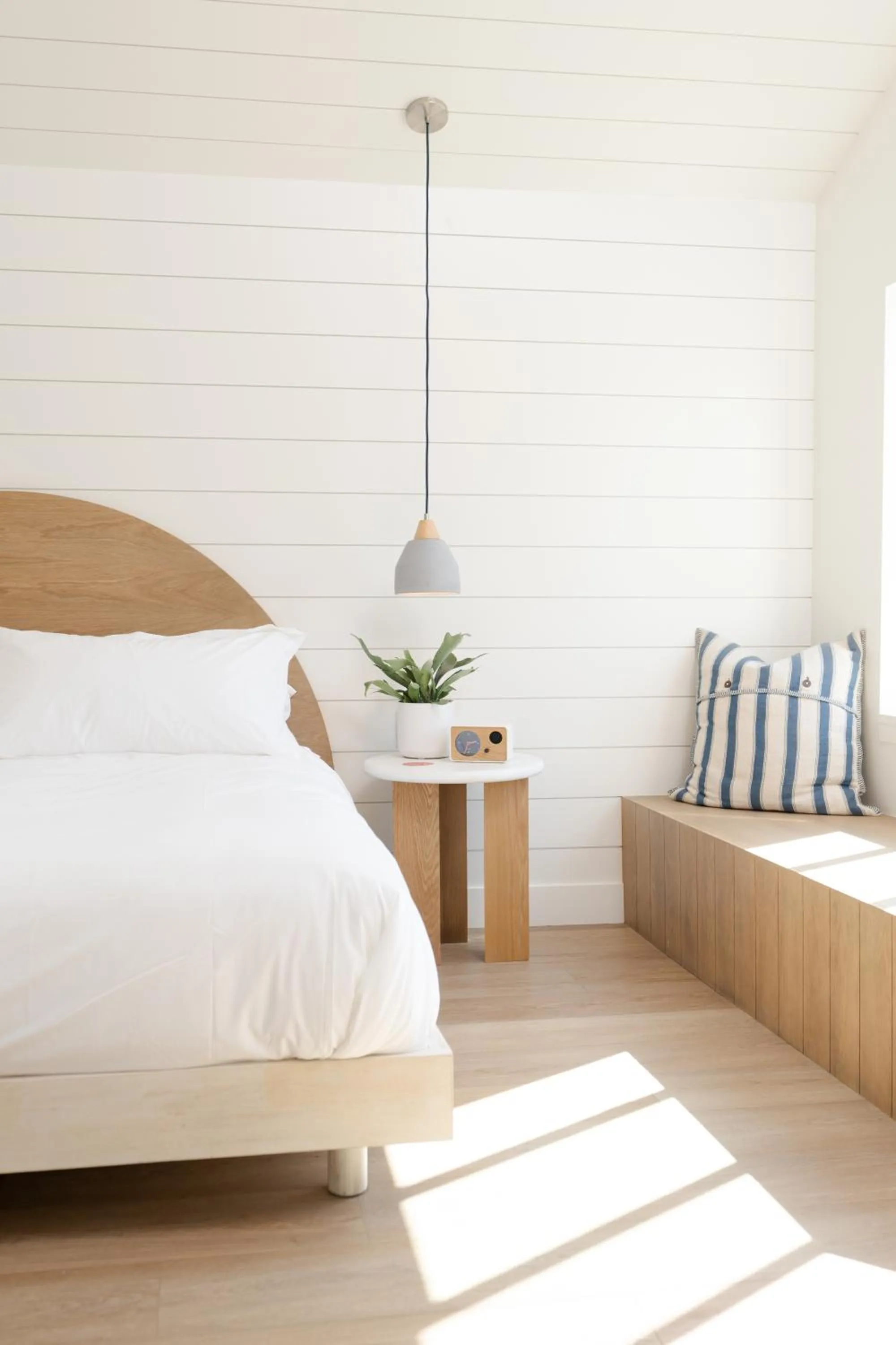 Bed in The Pacific Motel