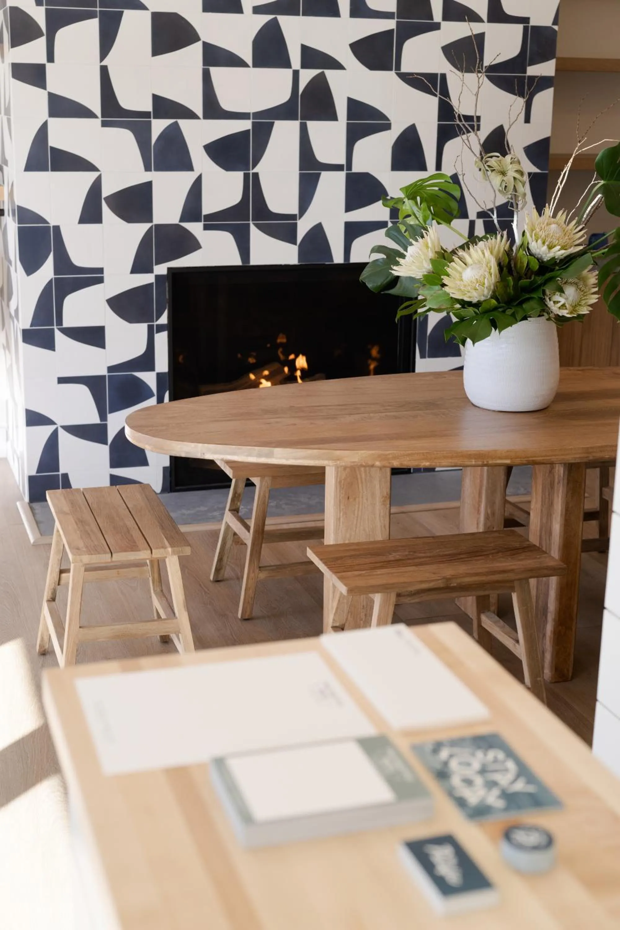 Living room in The Pacific Motel