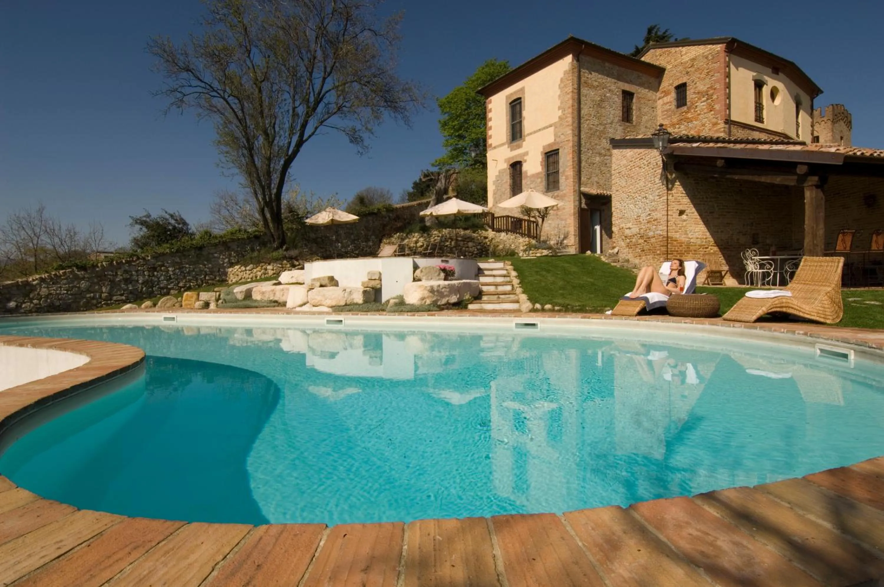 Swimming pool in Antico Borgo Di Tabiano Castello - Relais de Charme