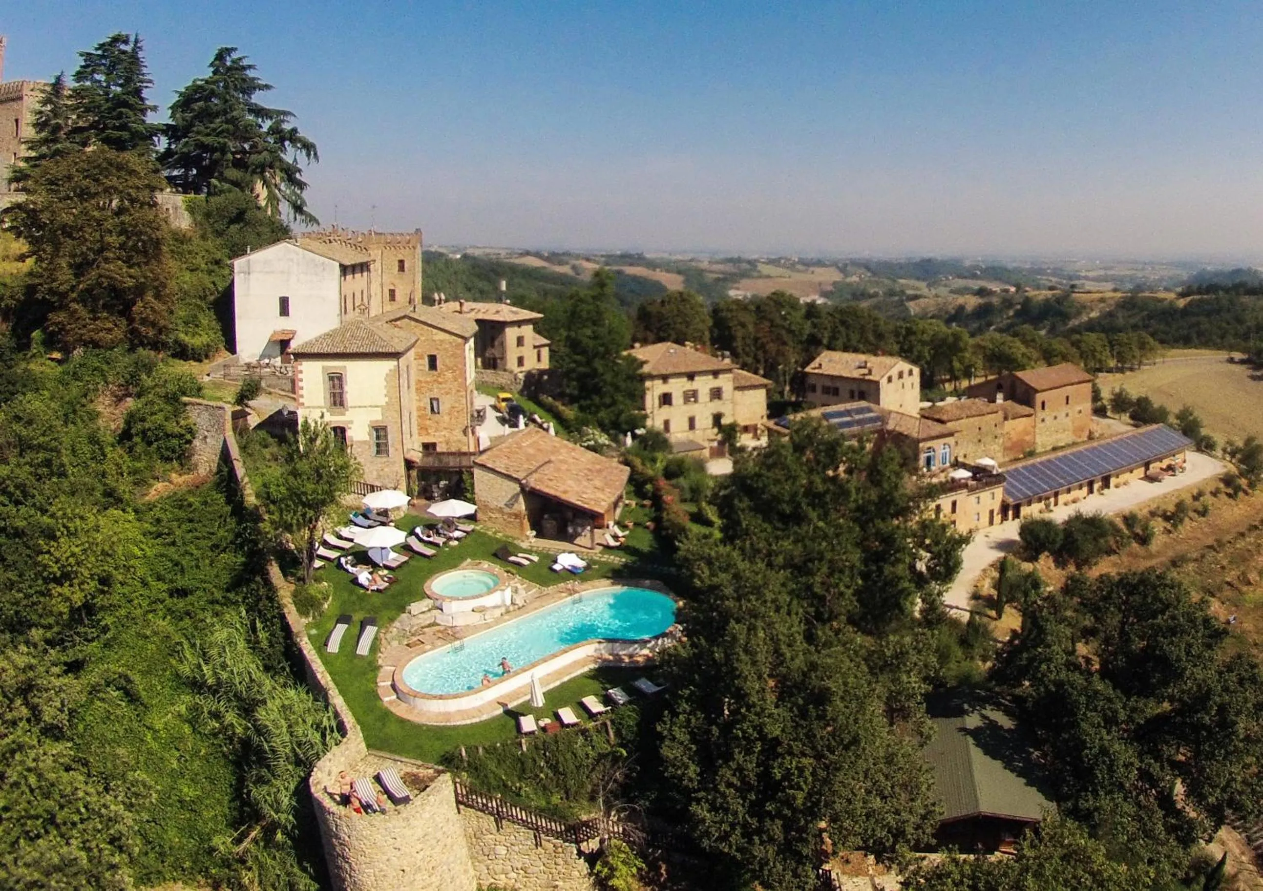 Bird's eye view in Antico Borgo Di Tabiano Castello - Relais de Charme