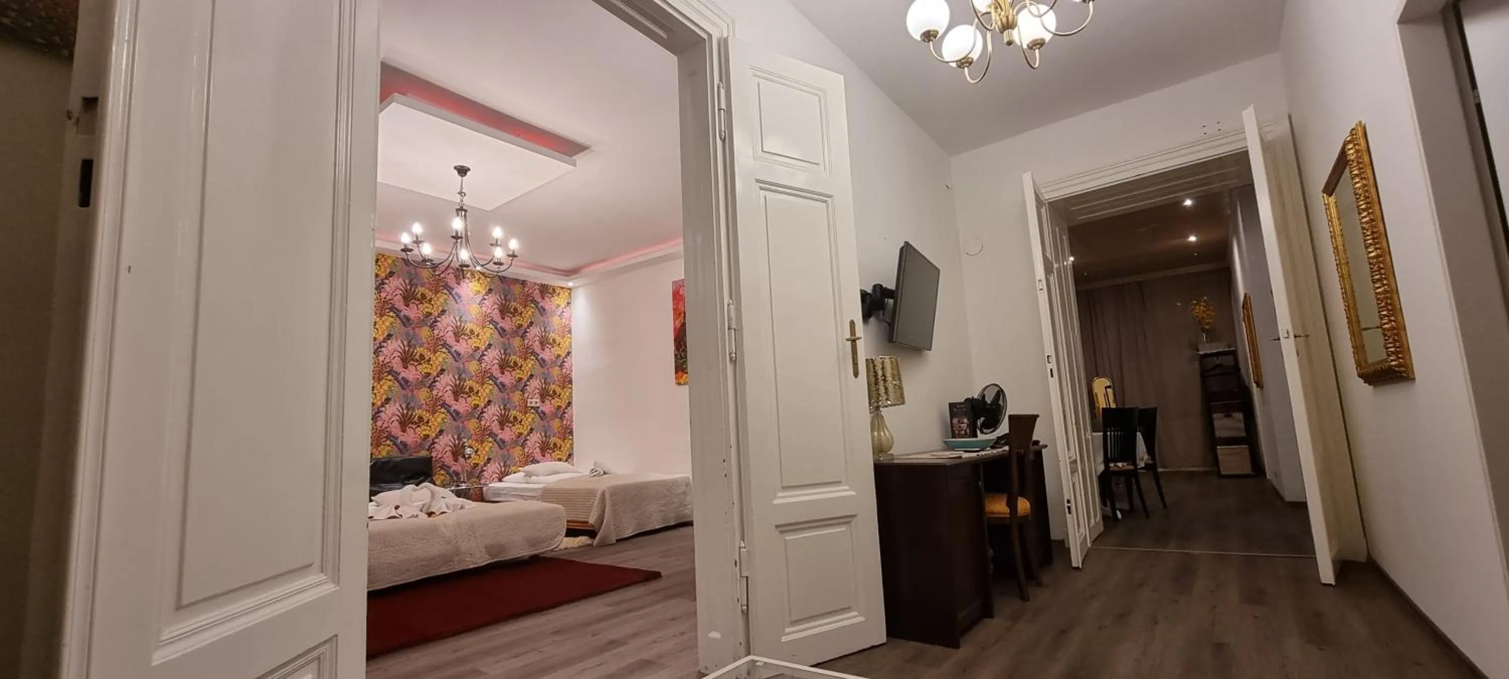 Living room, Bed in Urban Serviced Apartments