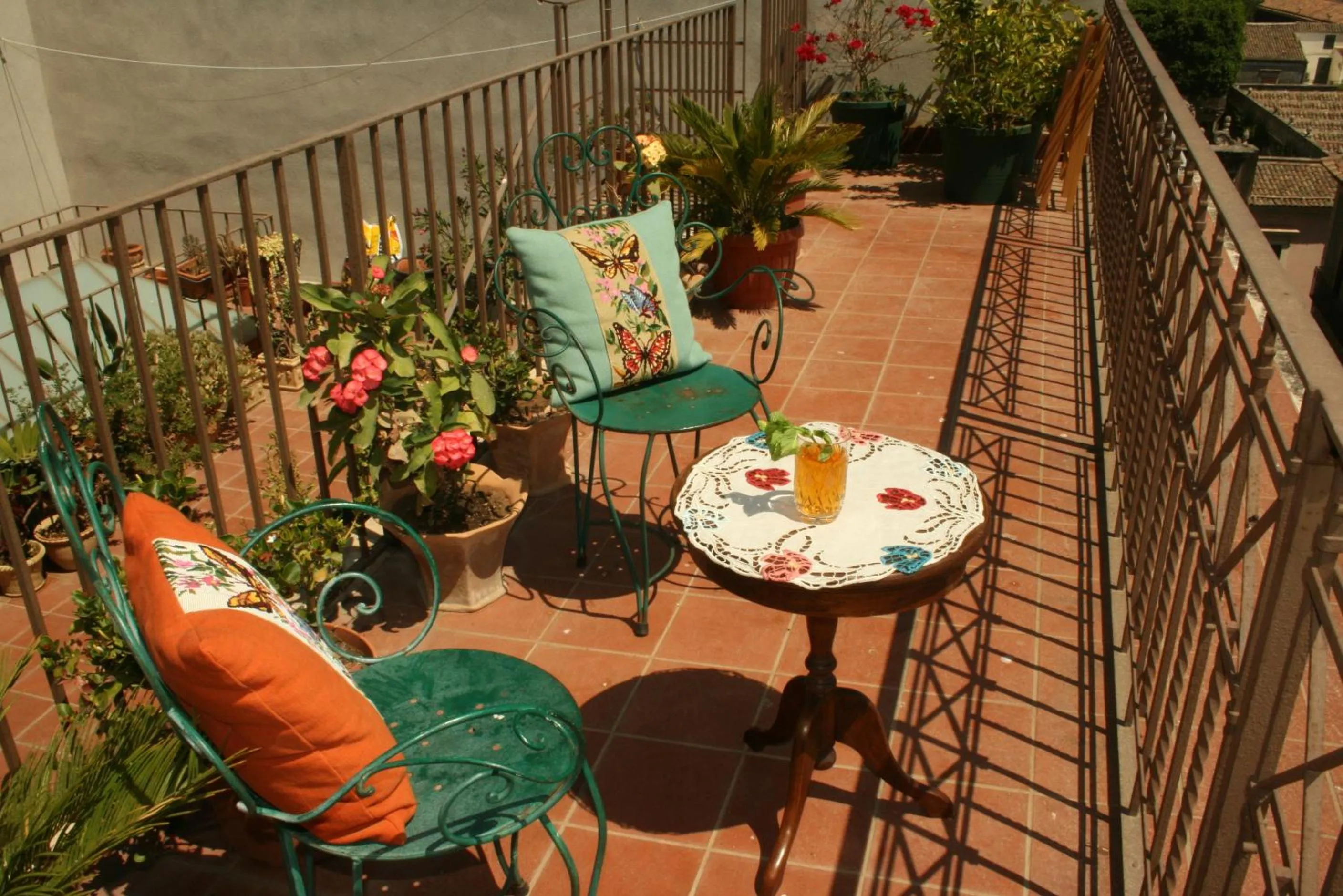 Balcony/Terrace in Crociferi B&B