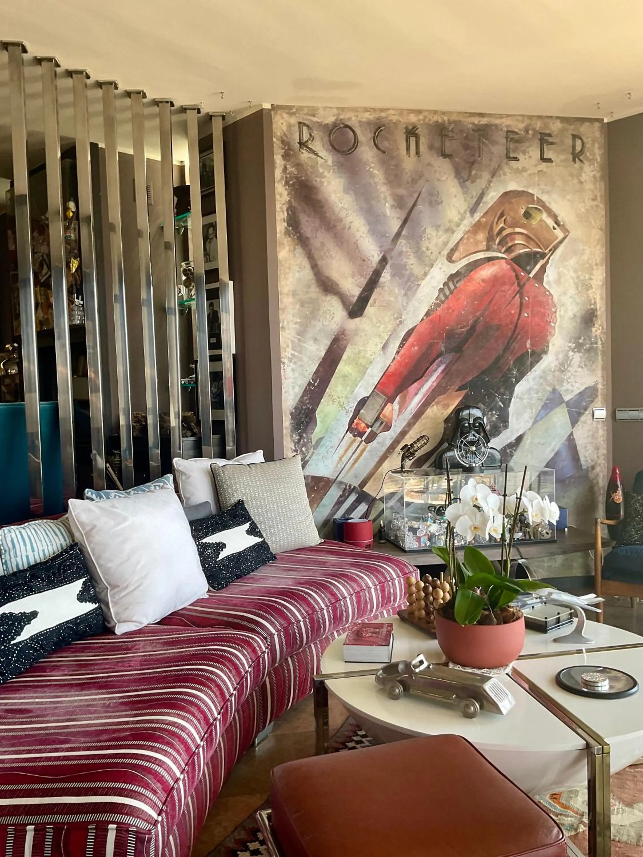 Living room in Marbella Boutique Art suites