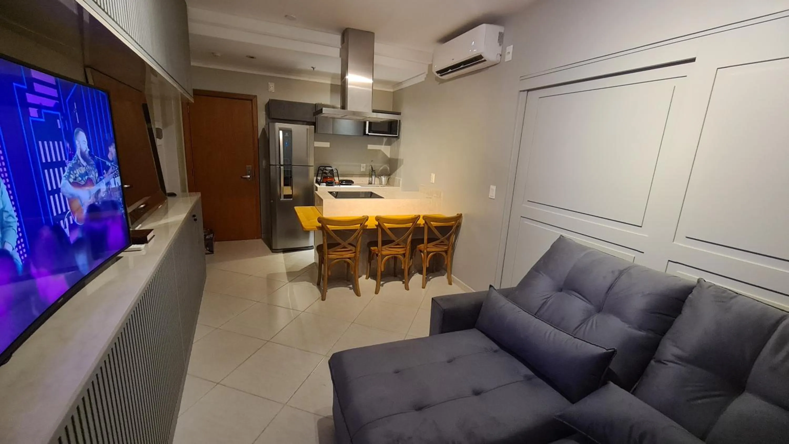 Living room in Condomínio Barretos Thermas Park - Flat Parque do Peão