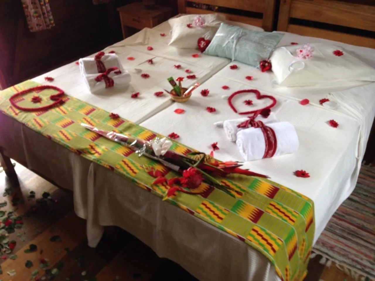 Bed in Hotel Praia Inhame Ecolodge