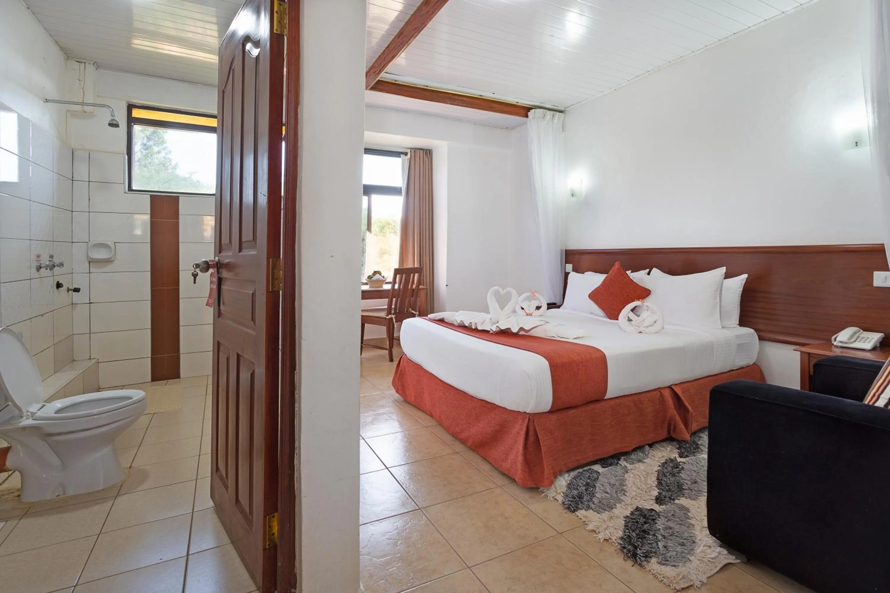 Bed in The Kyaka Hotel
