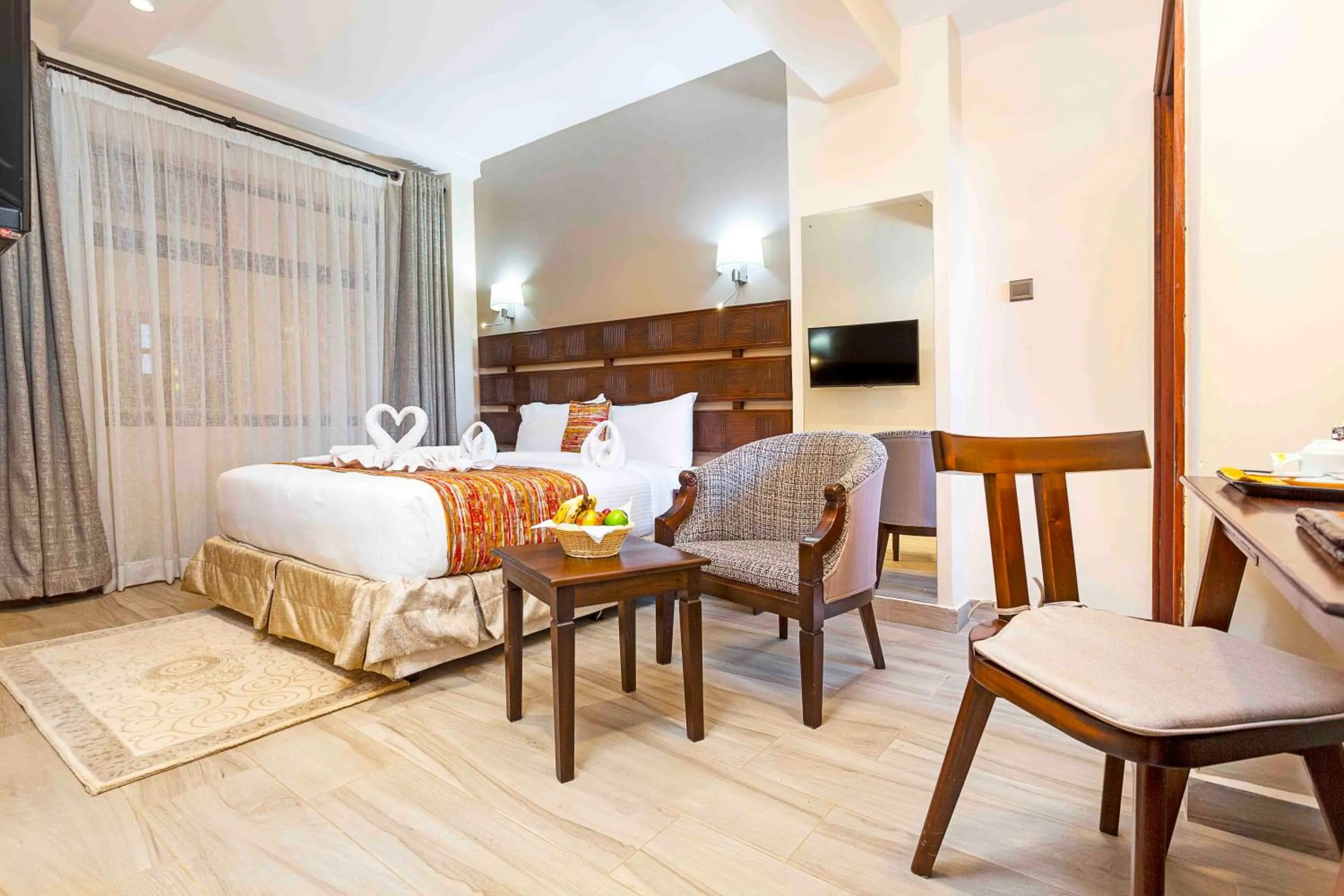 Bed in The Kyaka Hotel