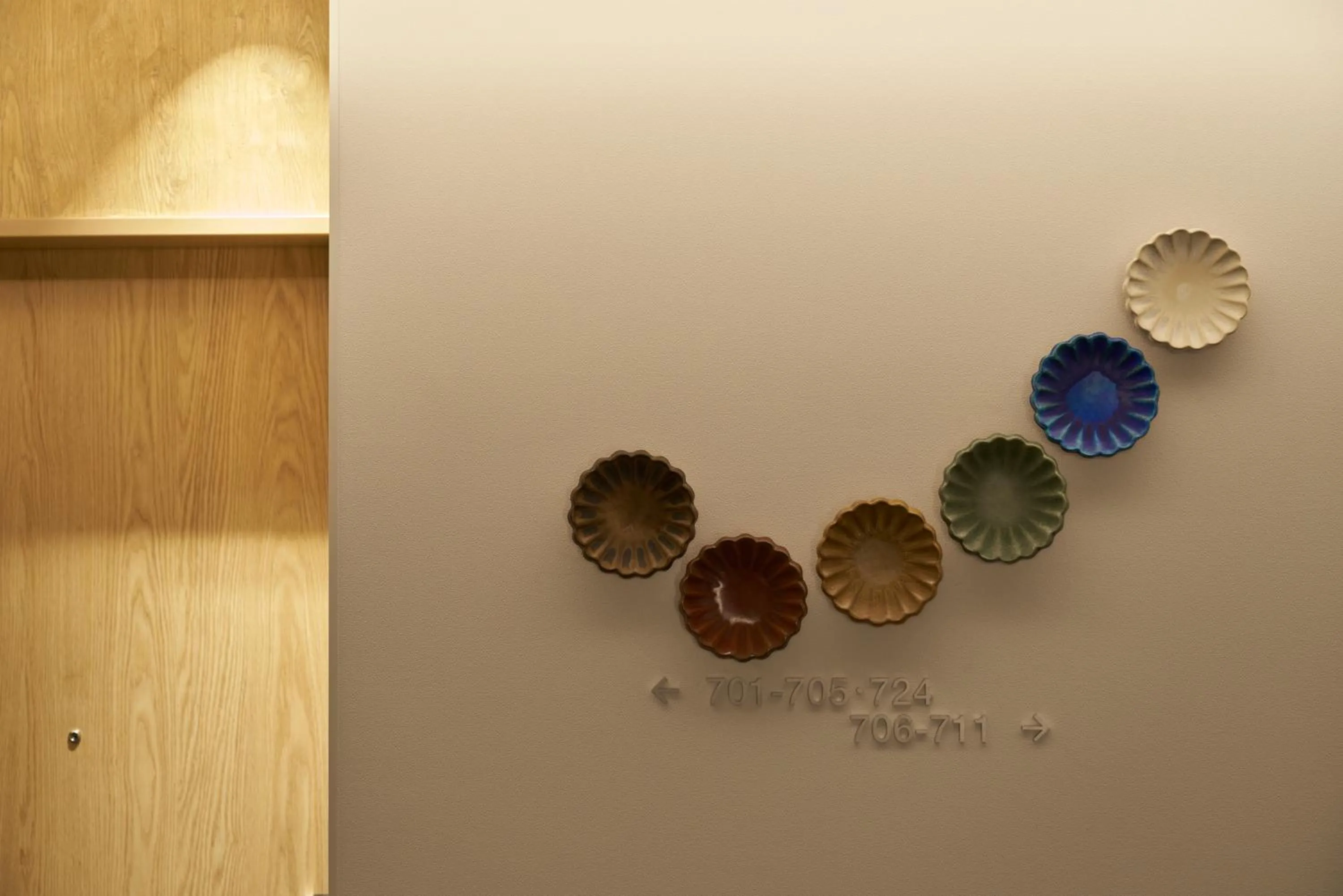 Decorative detail in CROSS Life Hakata Yanagibashi