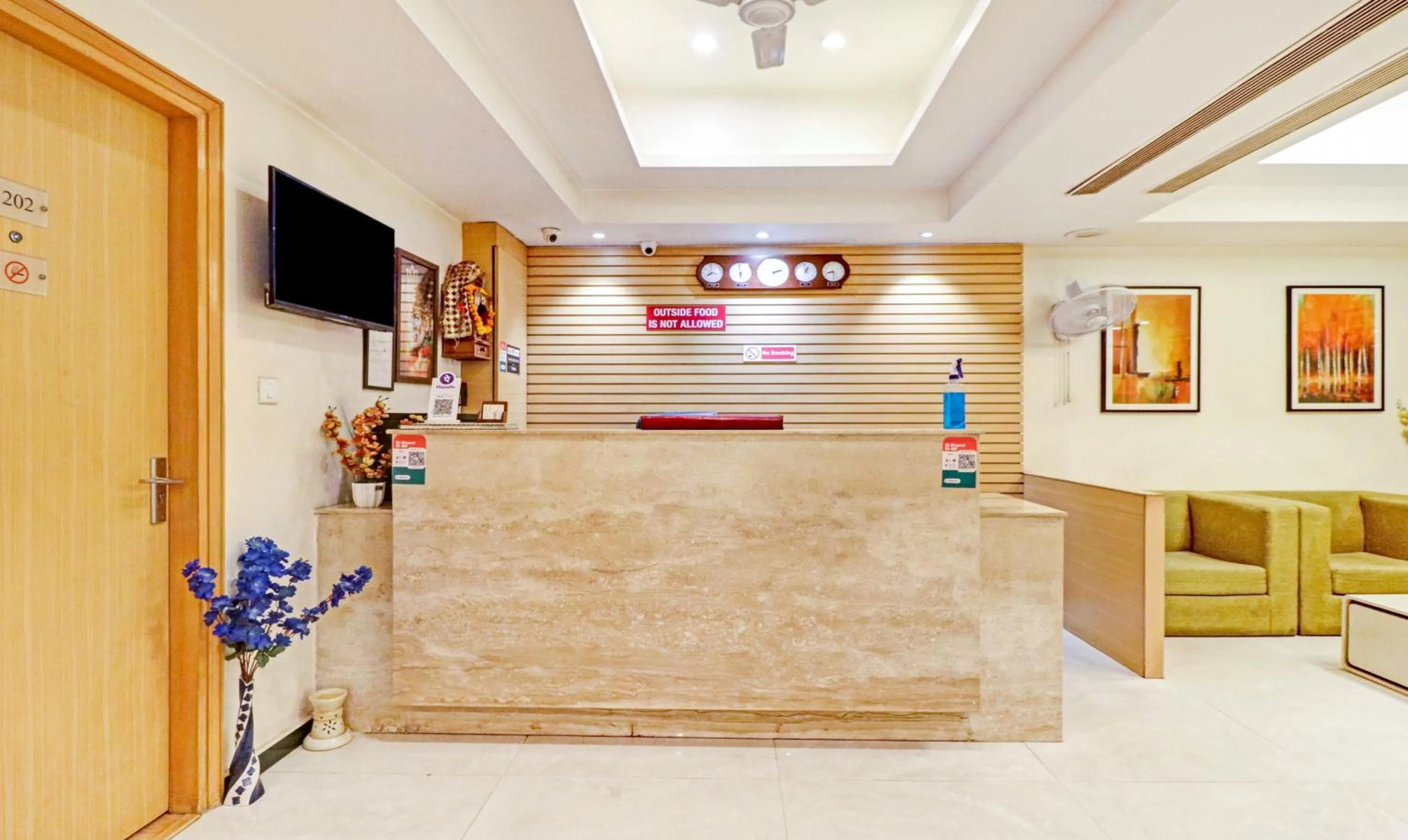 Lobby or reception in Treebo Galaxy Rooms