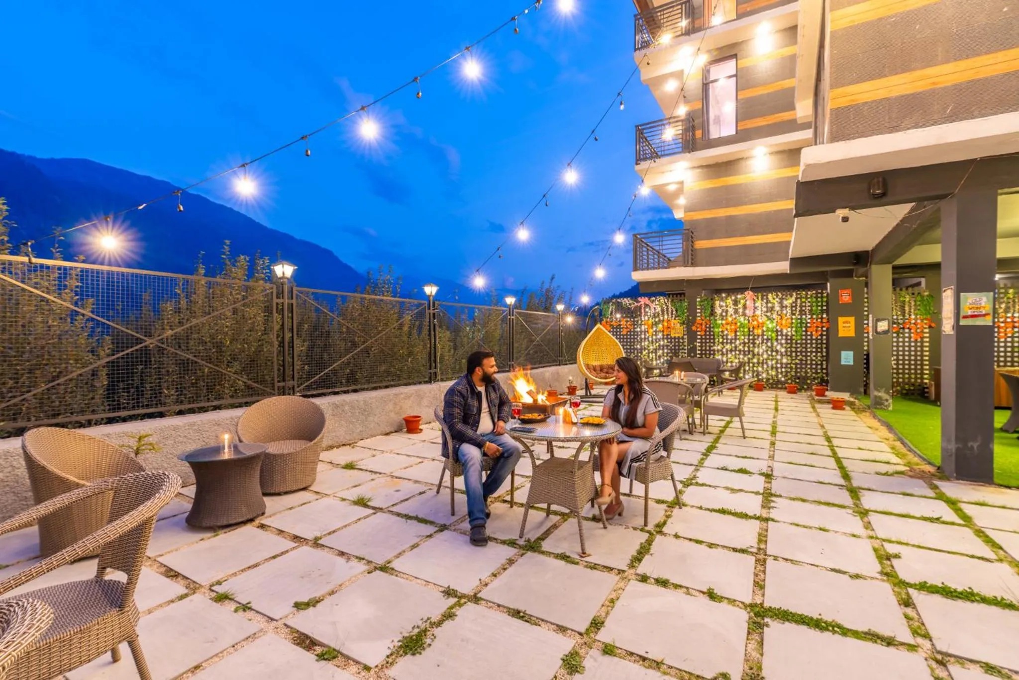 Garden view in The 14 Gables, A Boutique Stay, Manali - Pet Friendly Hotel - Crown Palace