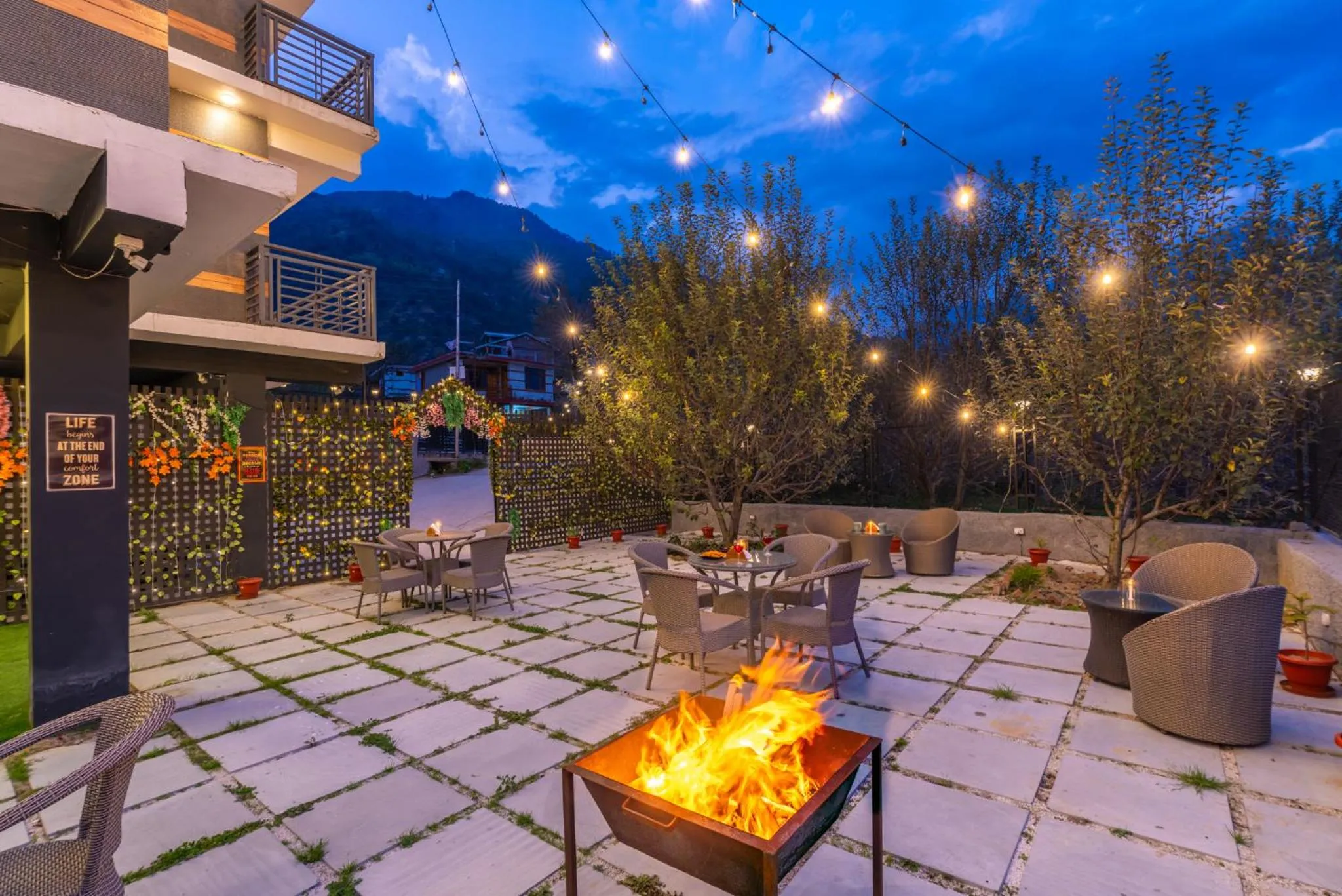 fireplace in The 14 Gables, A Boutique Stay, Manali - Pet Friendly Hotel - Crown Palace