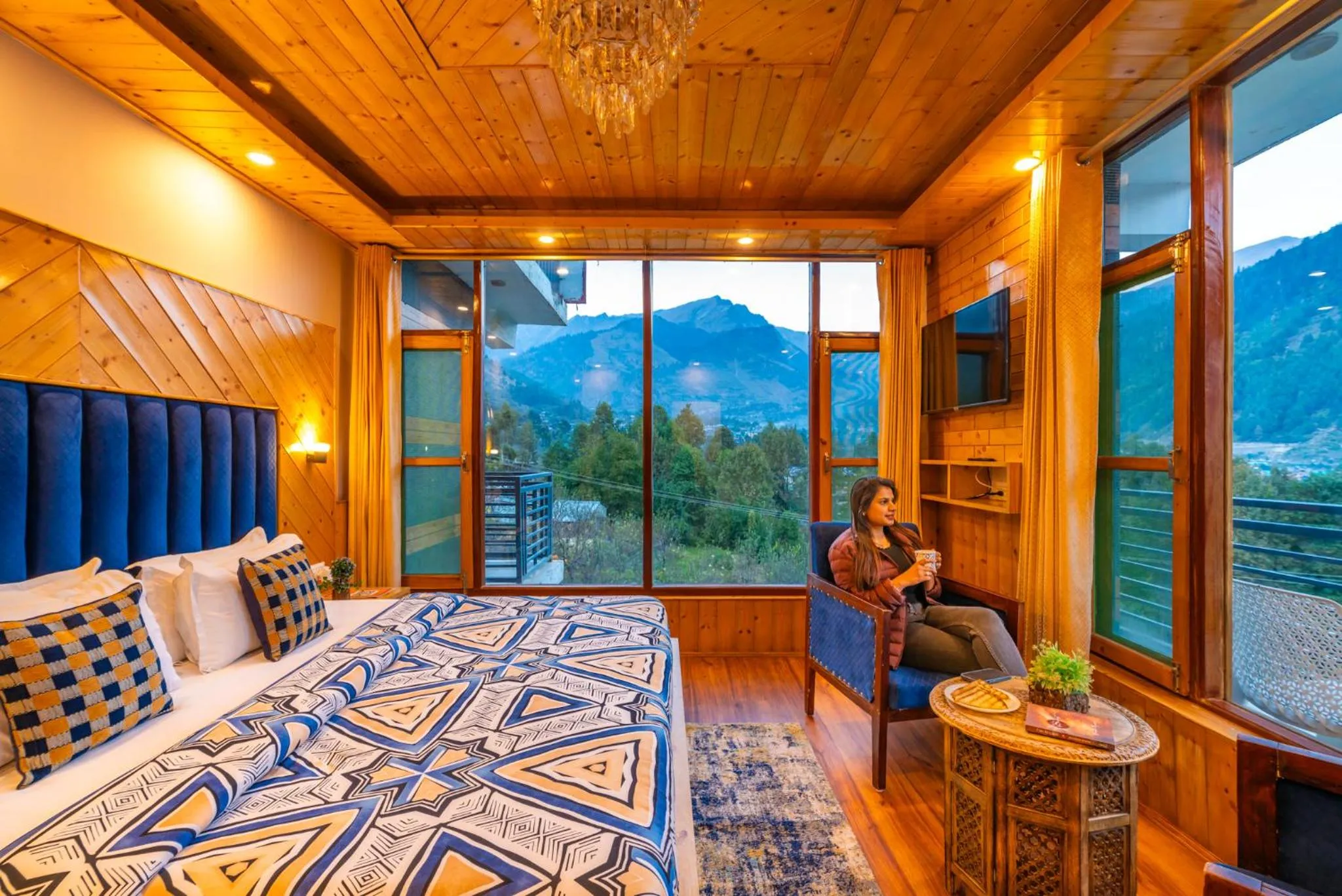 Natural landscape, Bed in The 14 Gables, A Boutique Stay, Manali - Pet Friendly Hotel - Crown Palace