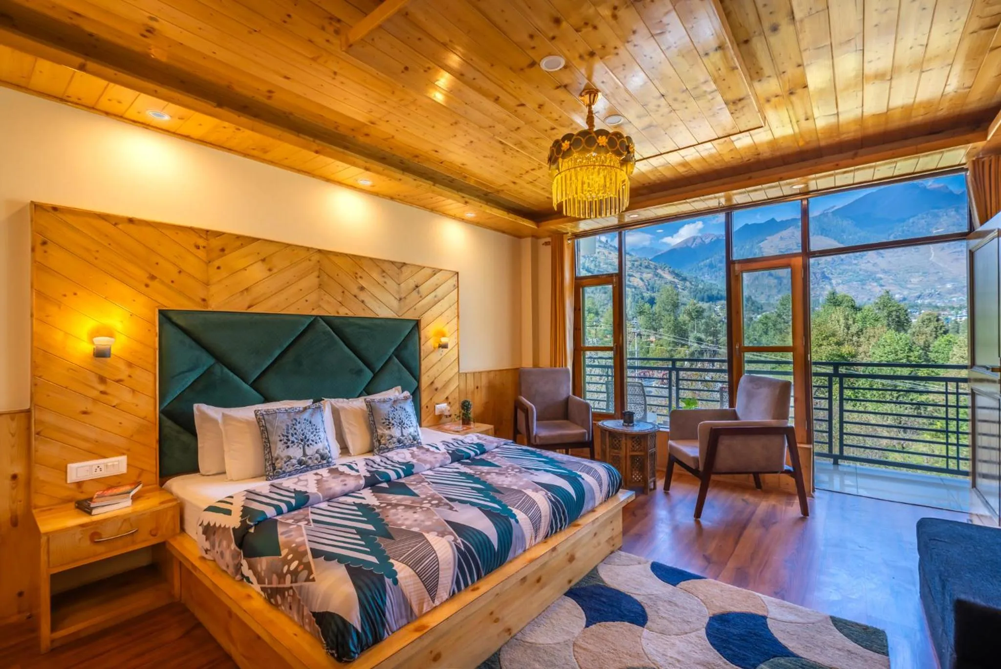 Natural landscape, Bed in The 14 Gables, A Boutique Stay, Manali - Pet Friendly Hotel - Crown Palace