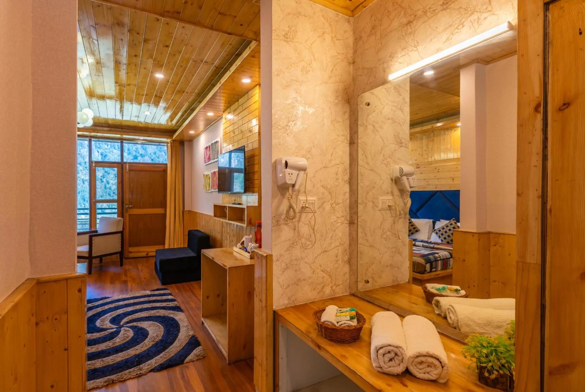 Seating area in The 14 Gables, A Boutique Stay, Manali - Pet Friendly Hotel - Crown Palace