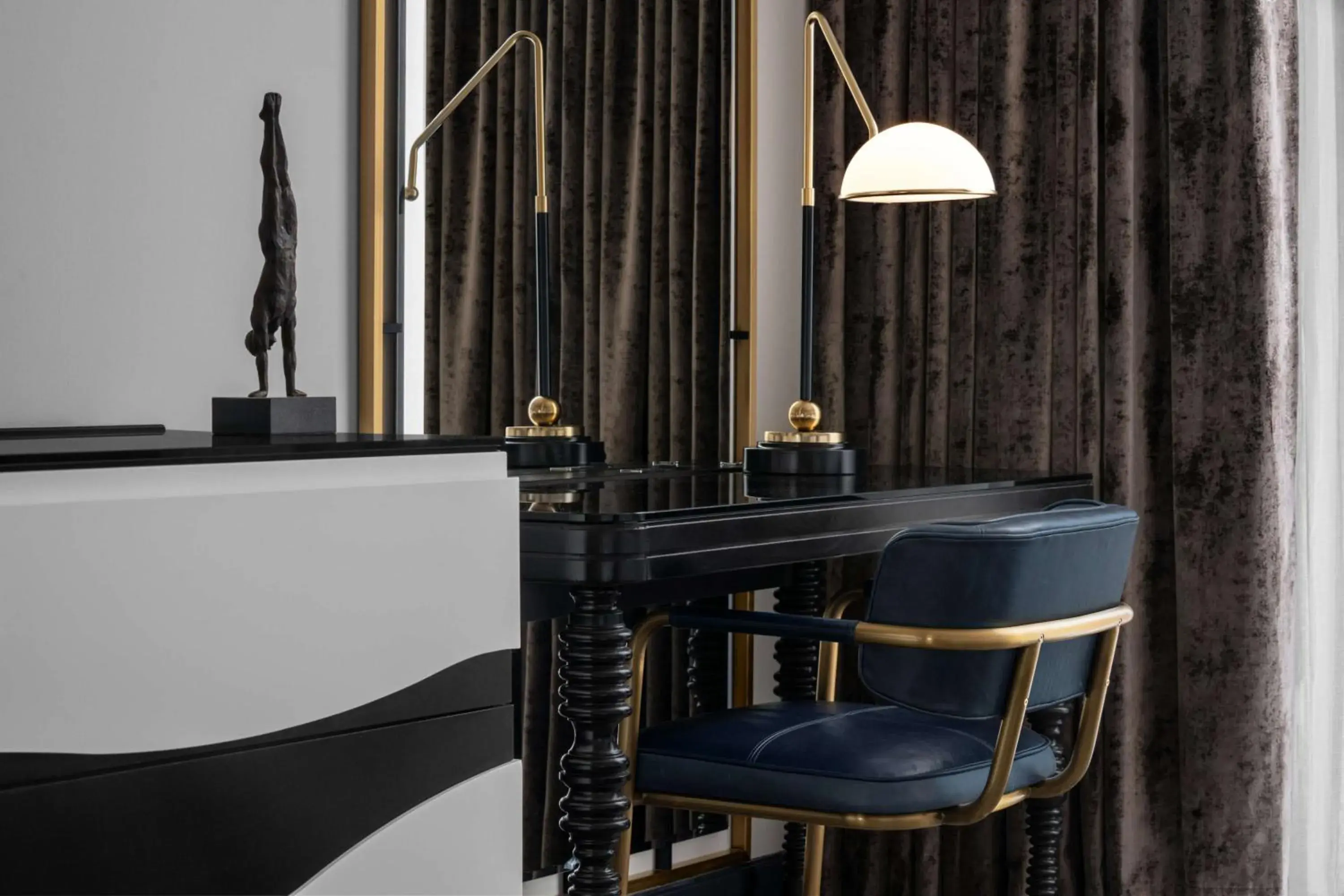 Bedroom in Hotel Fraye Nashville, Curio Collection By Hilton Bedroom in Hotel Fraye Nashville, Curio Collection By Hilton