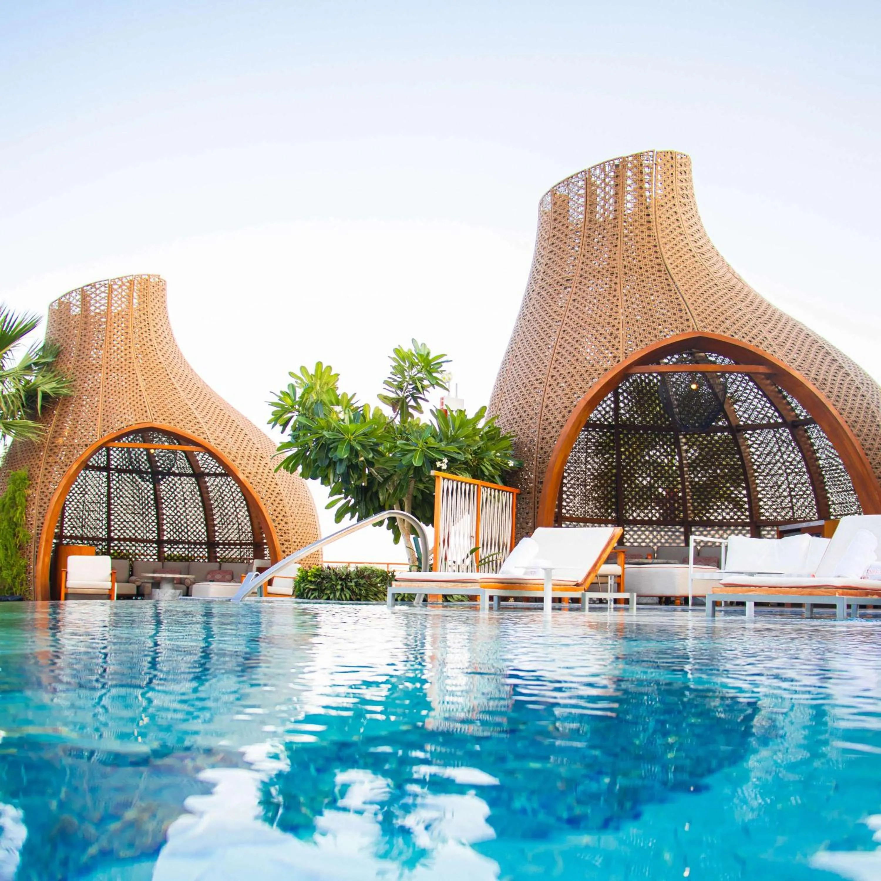 Pool view in Waldorf Astoria Doha Lusail
