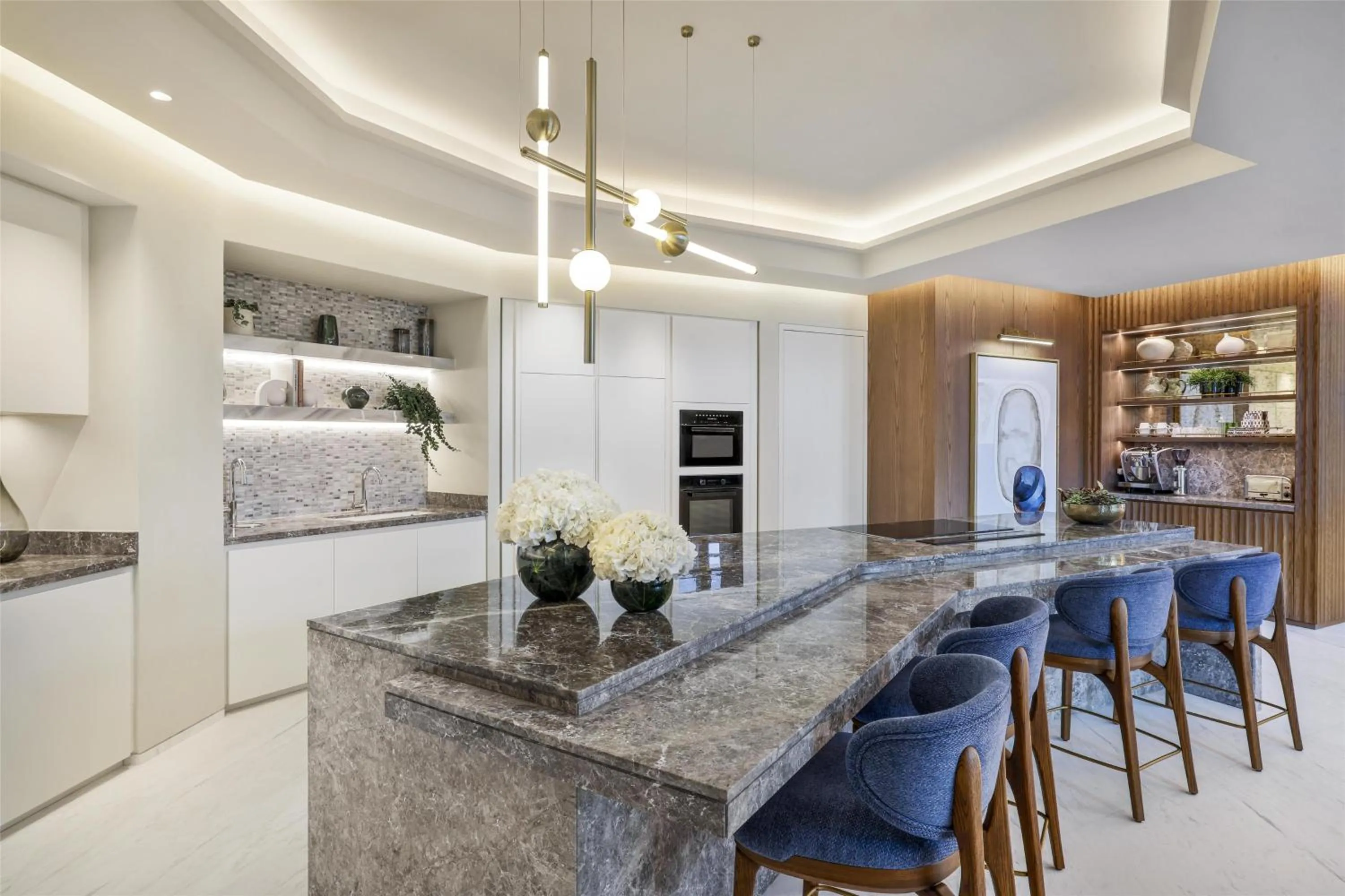 Kitchen or kitchenette in Waldorf Astoria Doha Lusail