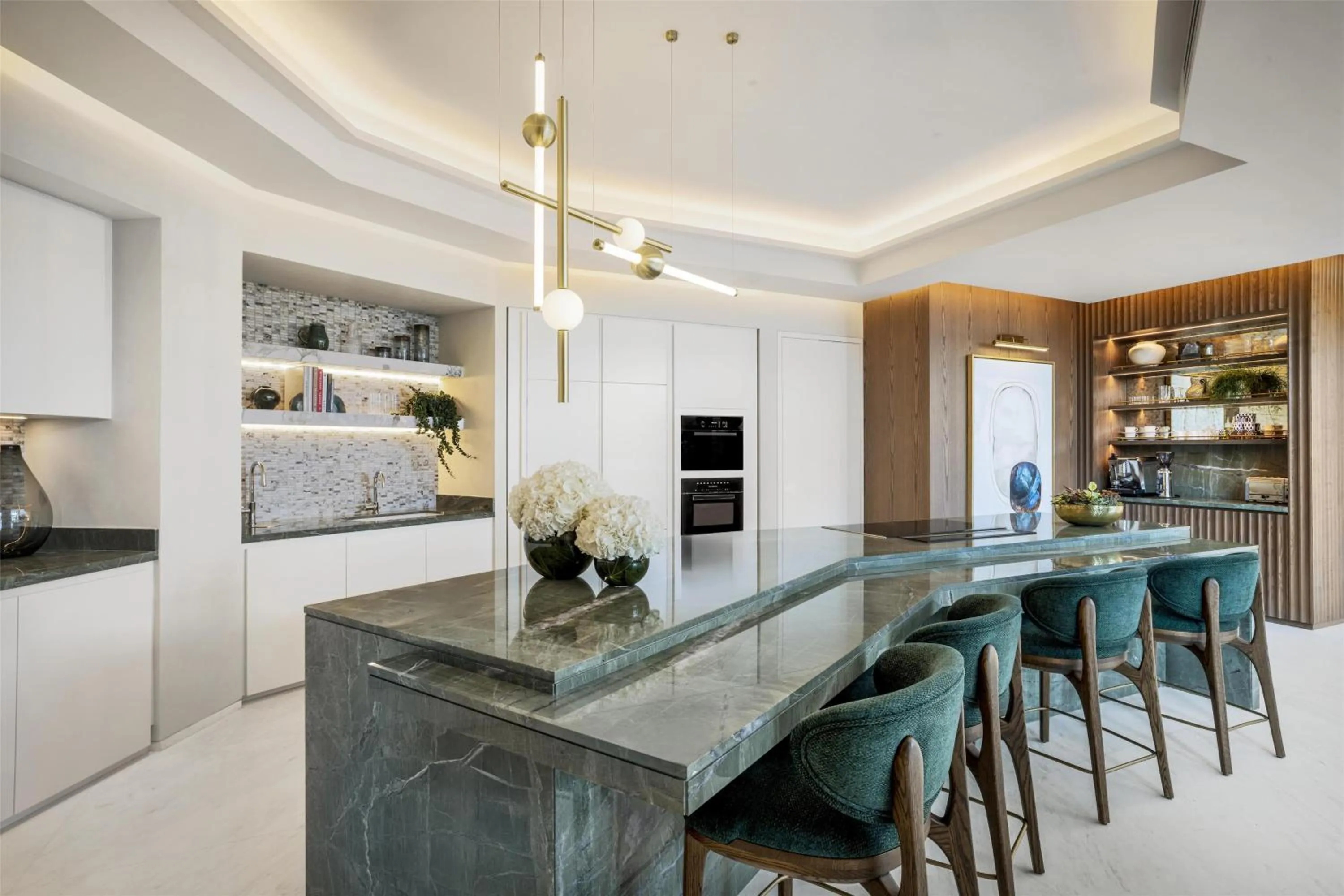 Kitchen or kitchenette in Waldorf Astoria Doha Lusail