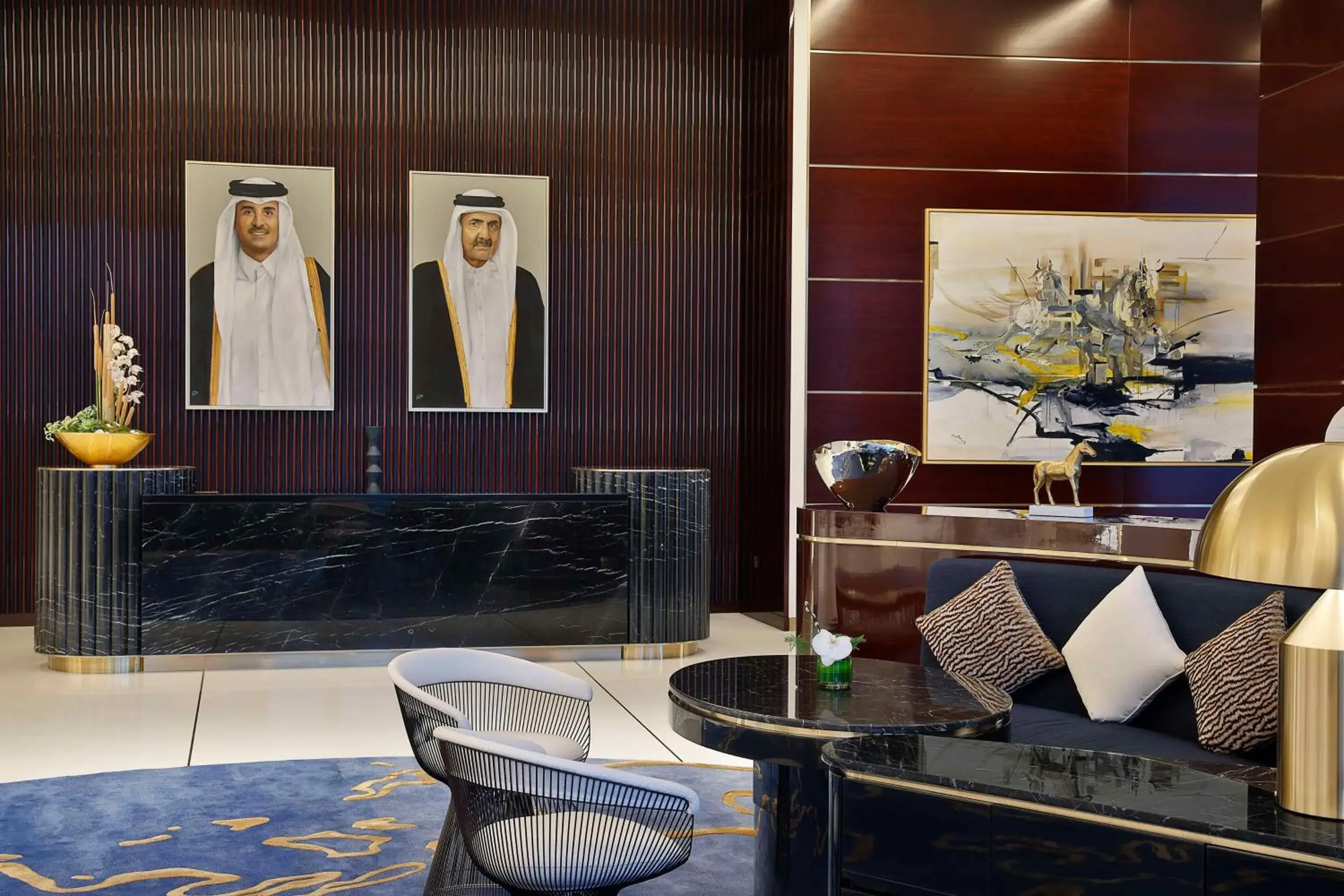 Lobby or reception in Waldorf Astoria Doha Lusail Lobby or reception in Waldorf Astoria Doha Lusail