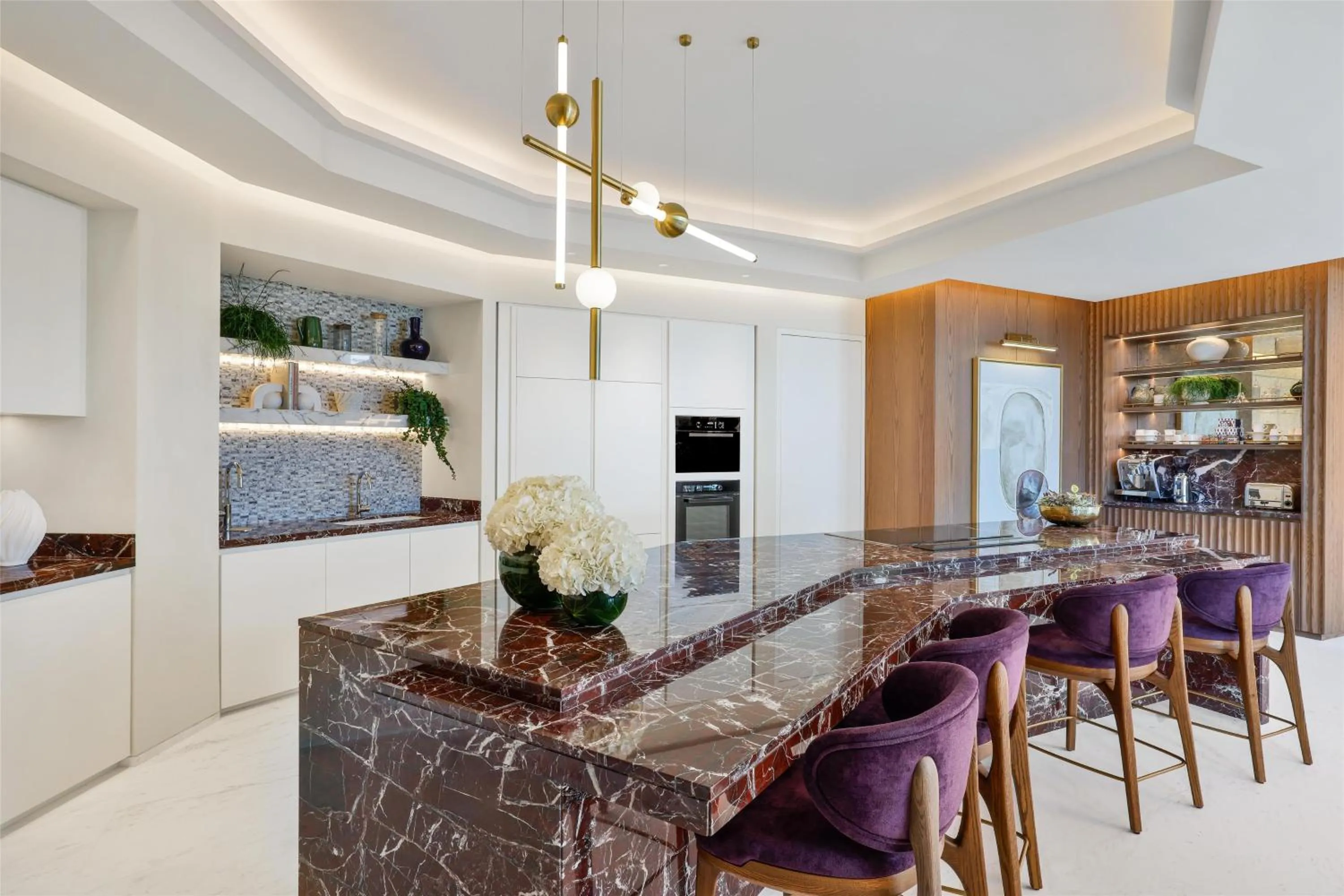 Kitchen or kitchenette in Waldorf Astoria Doha Lusail