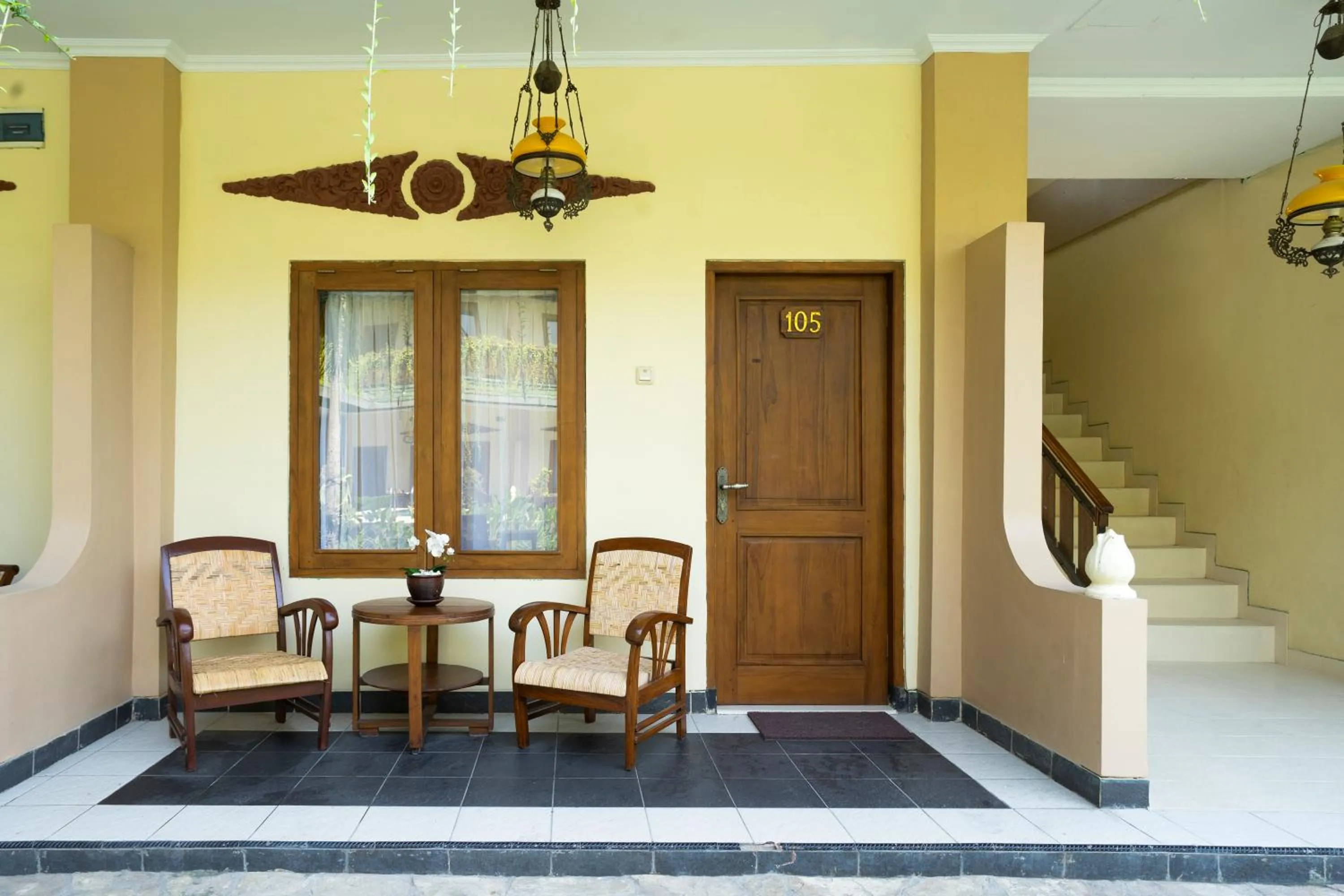 Seating area in Diana Hotel Jogja
