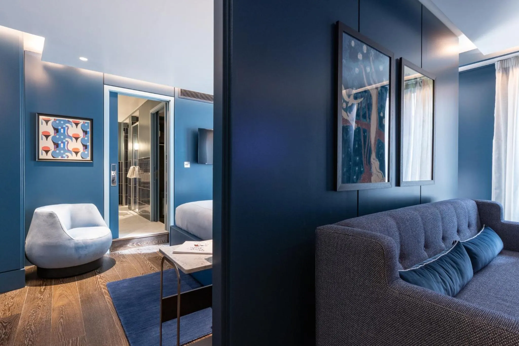 Living room in Sun Street Hotel Shoreditch