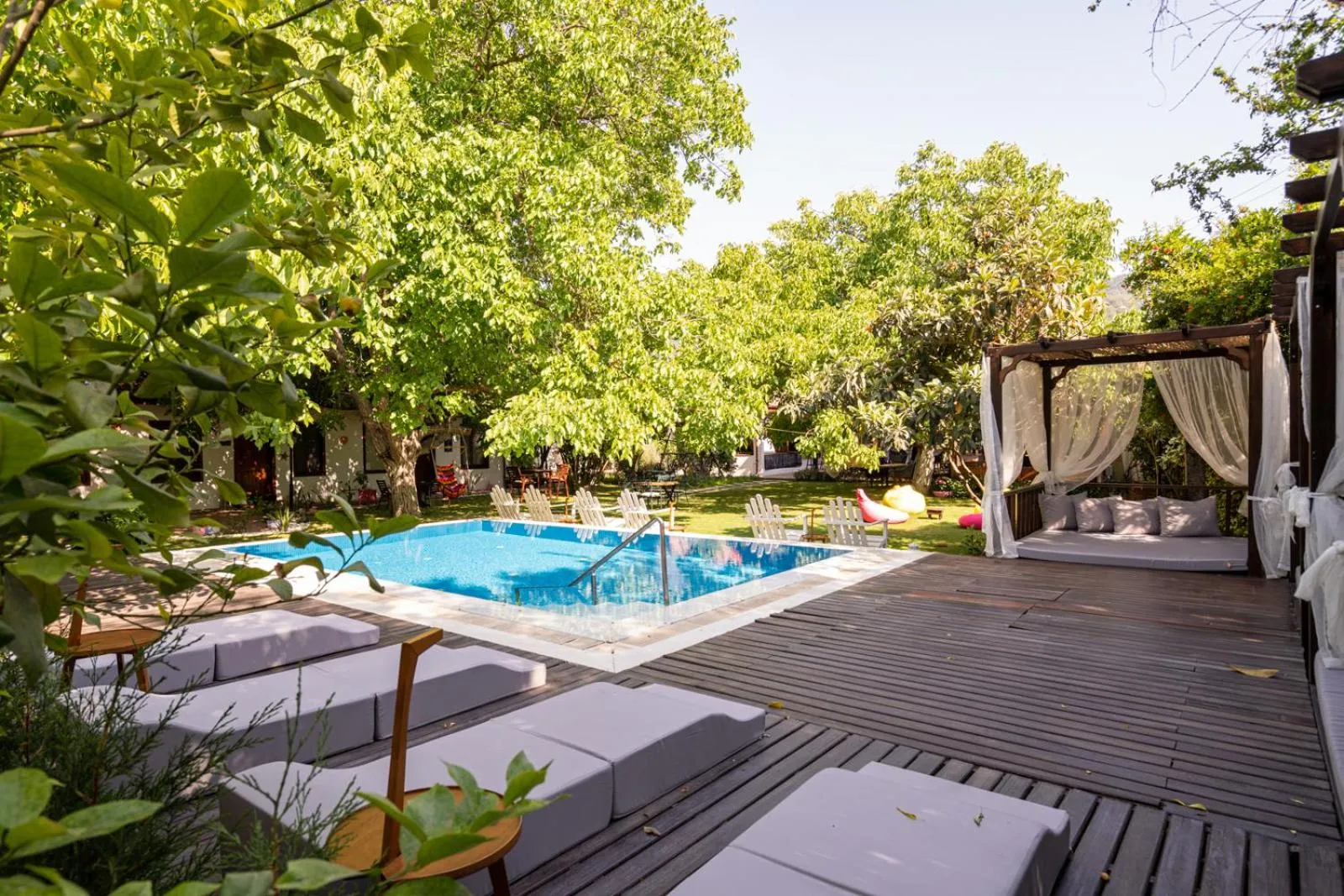 Pool view in Ephesus Lodge