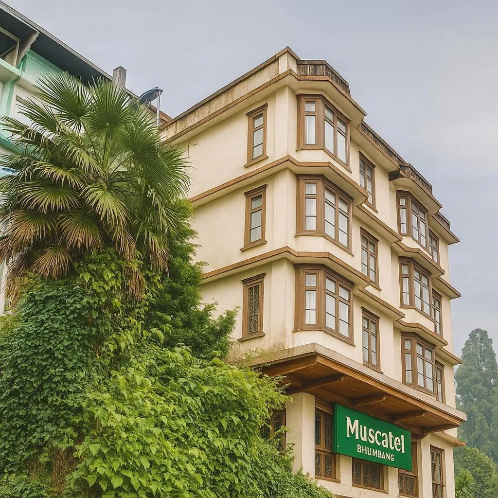 Facade/entrance in Muscatel BhumSang - 200 Mts from Mall Road