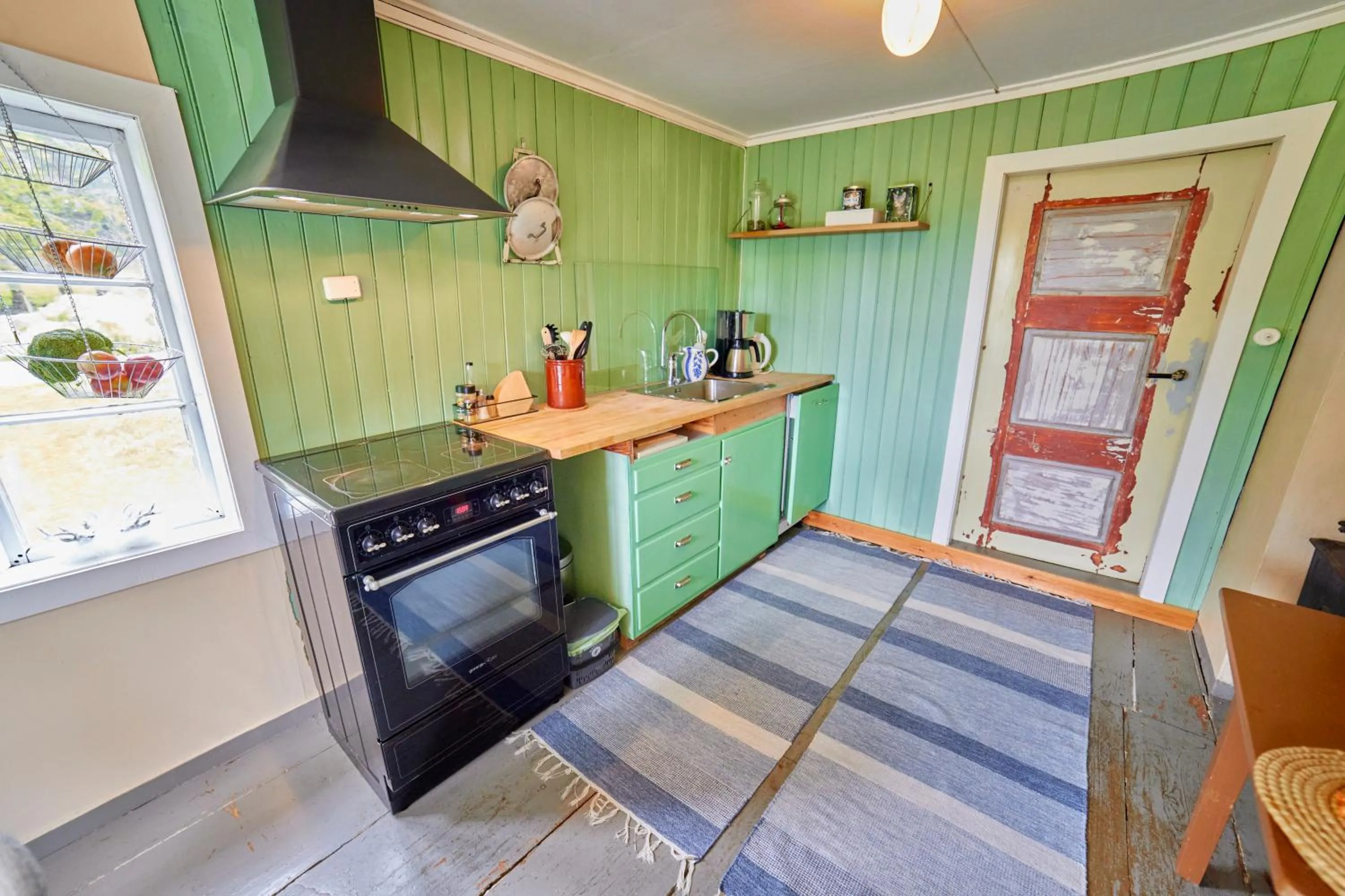 Communal kitchen in Overvoll Farm