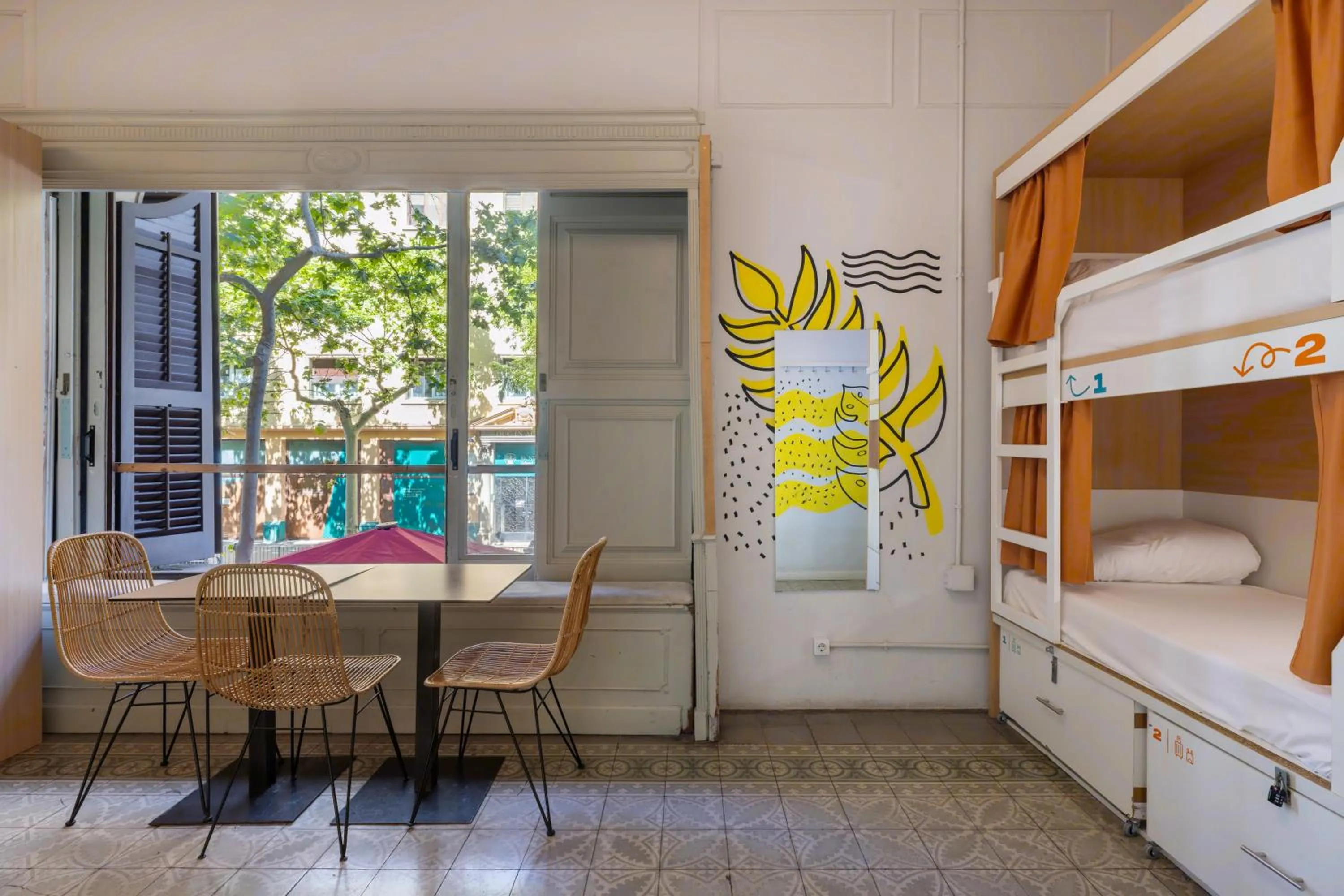 Bed in The Loft House Barcelona